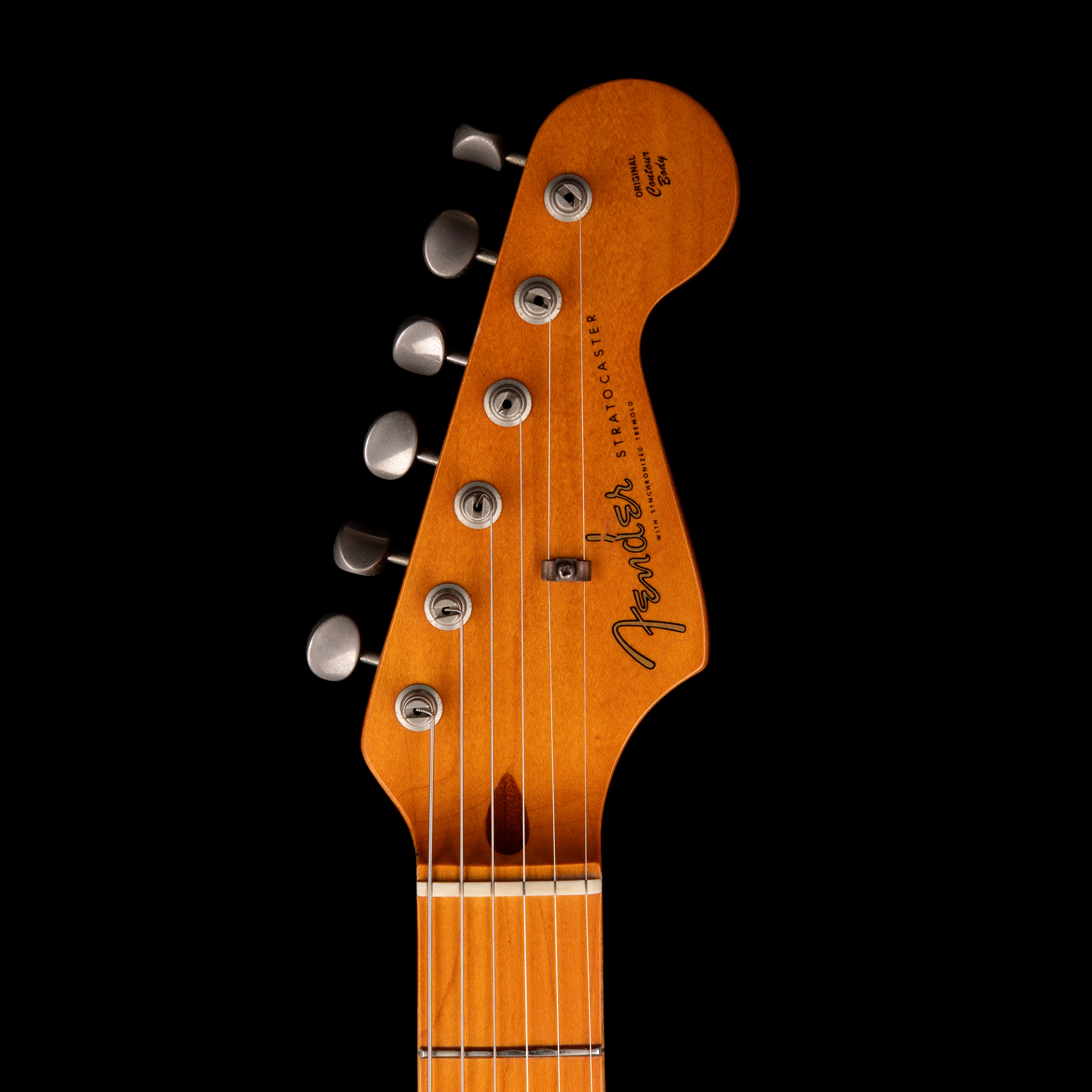 Vintage '87 Fender American Vintage '57 Stratocaster Black Electric Guitar With OHSC - Image 12