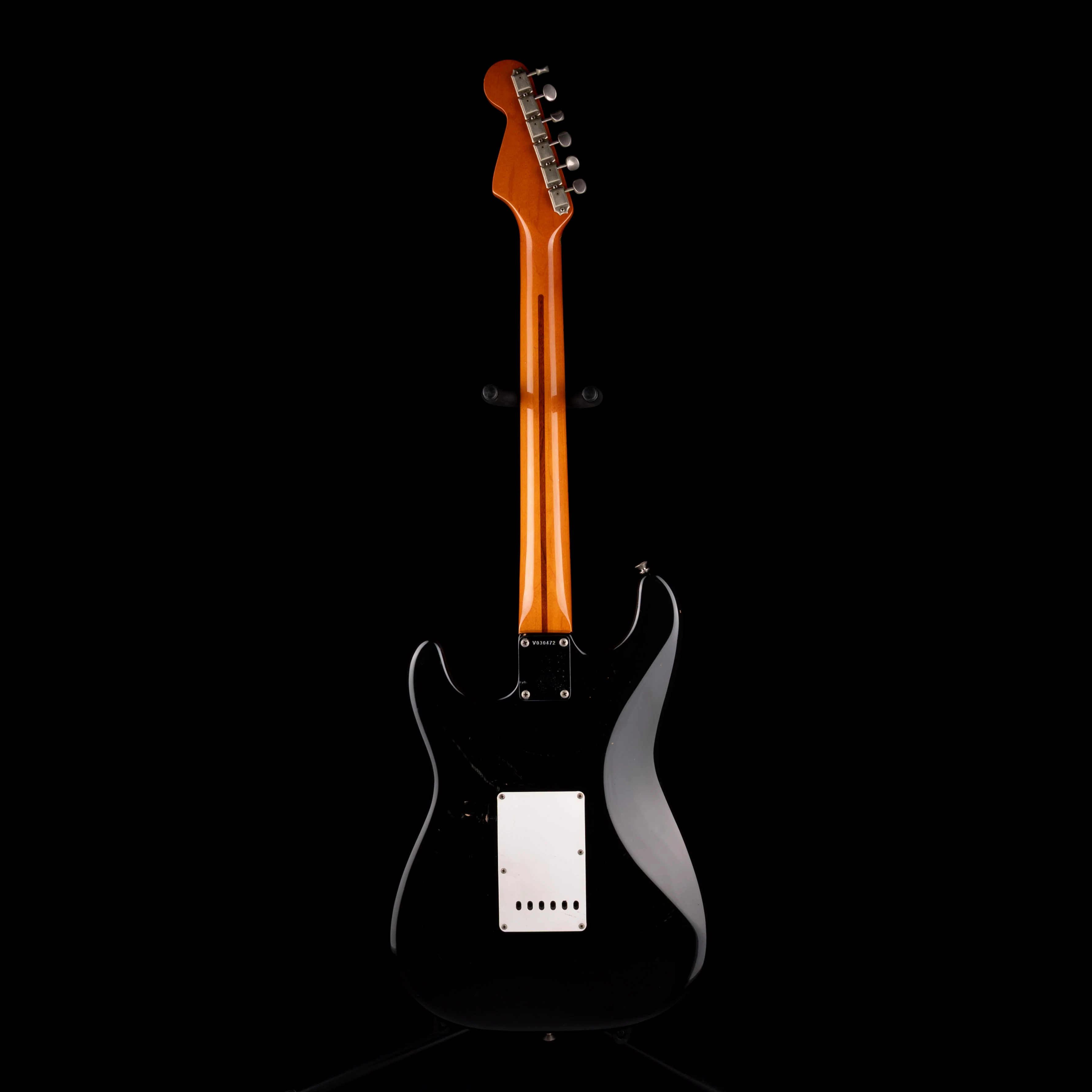 Vintage '87 Fender American Vintage '57 Stratocaster Black Electric Guitar With OHSC - Image 9