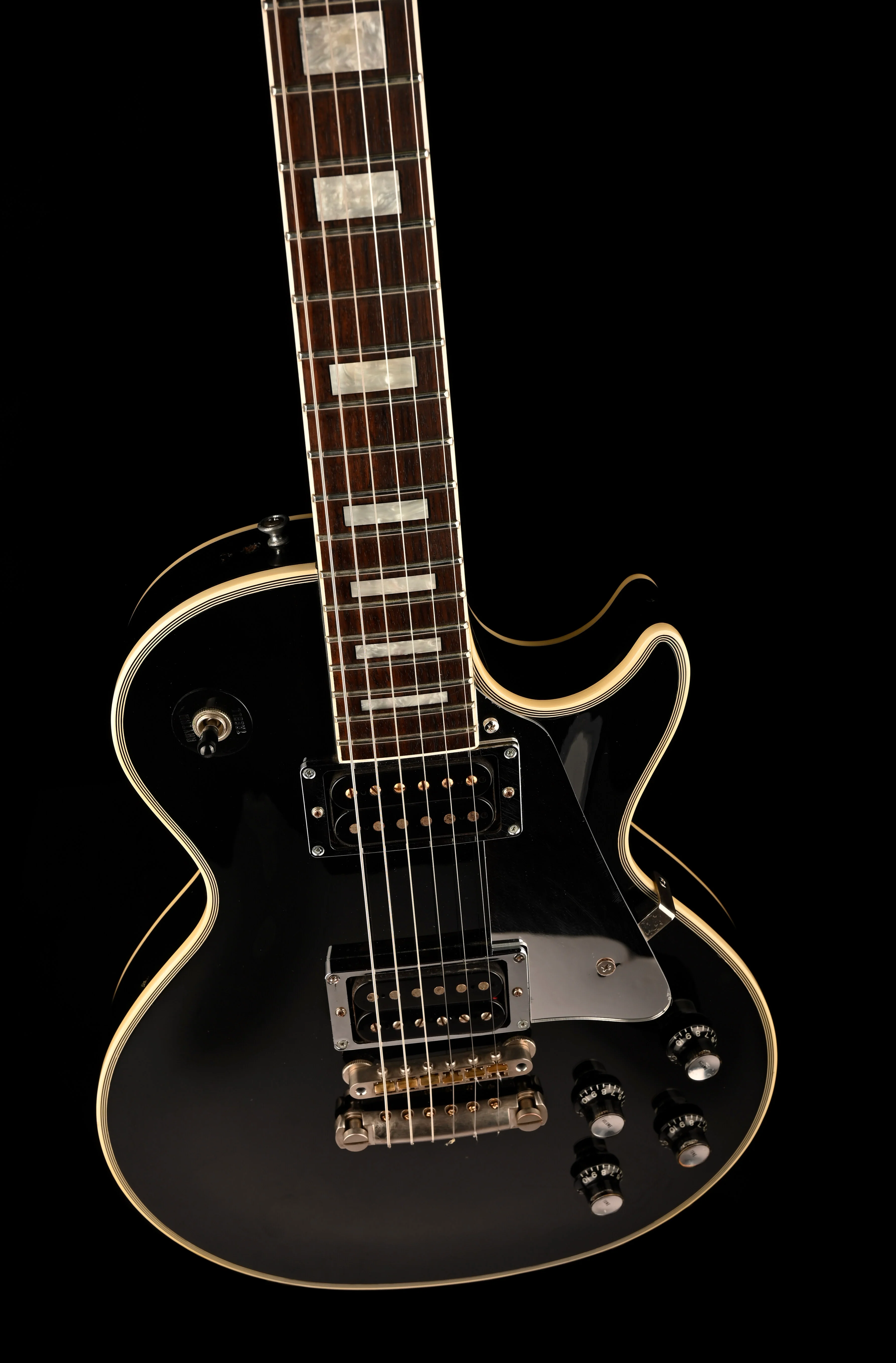 Vintage 1984 Greco Model EGC-550 John Sykes Custom LP Black With Case - Image 5