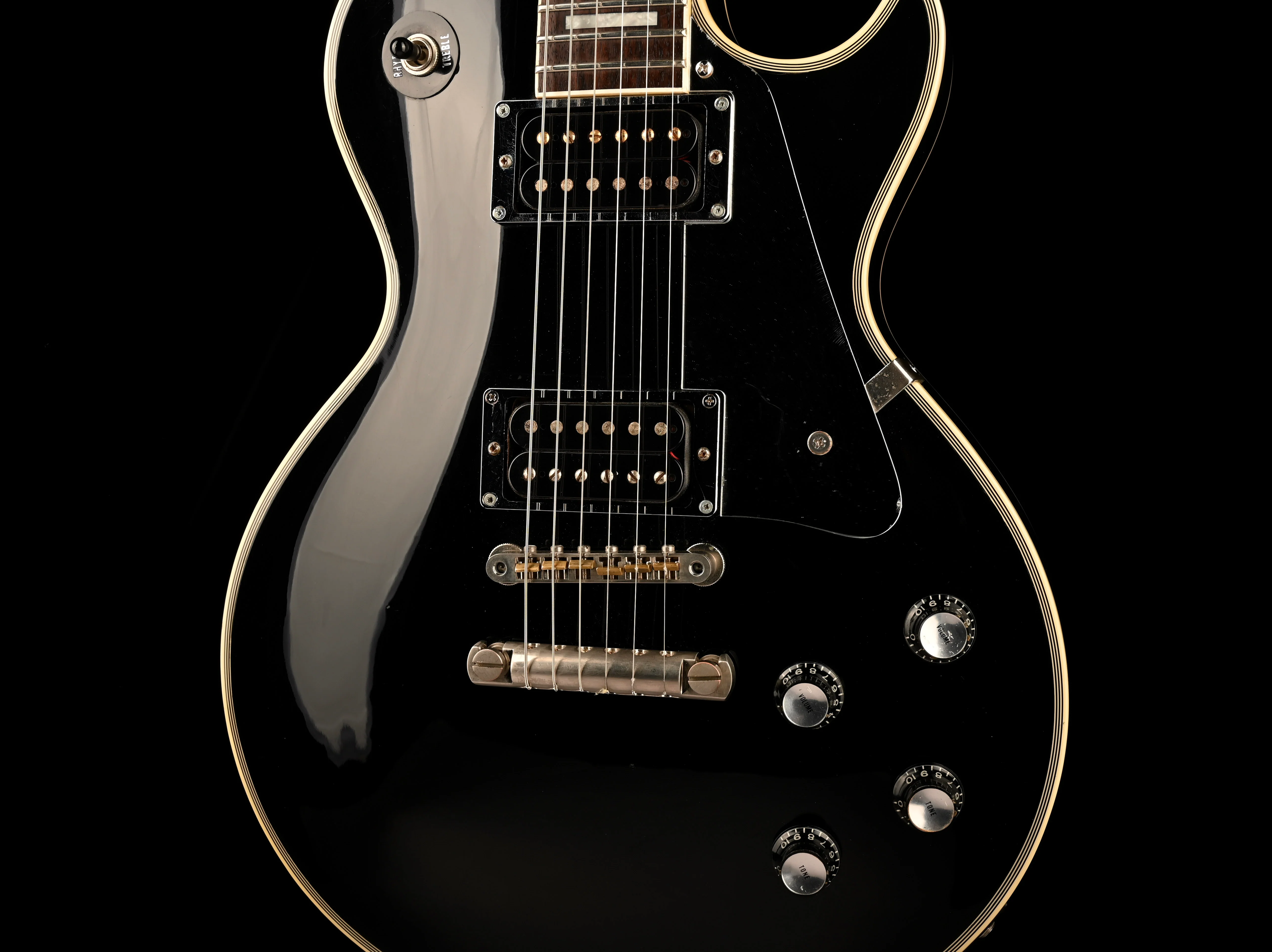 Vintage 1984 Greco Model EGC-550 John Sykes Custom LP Black With Case - Image 7