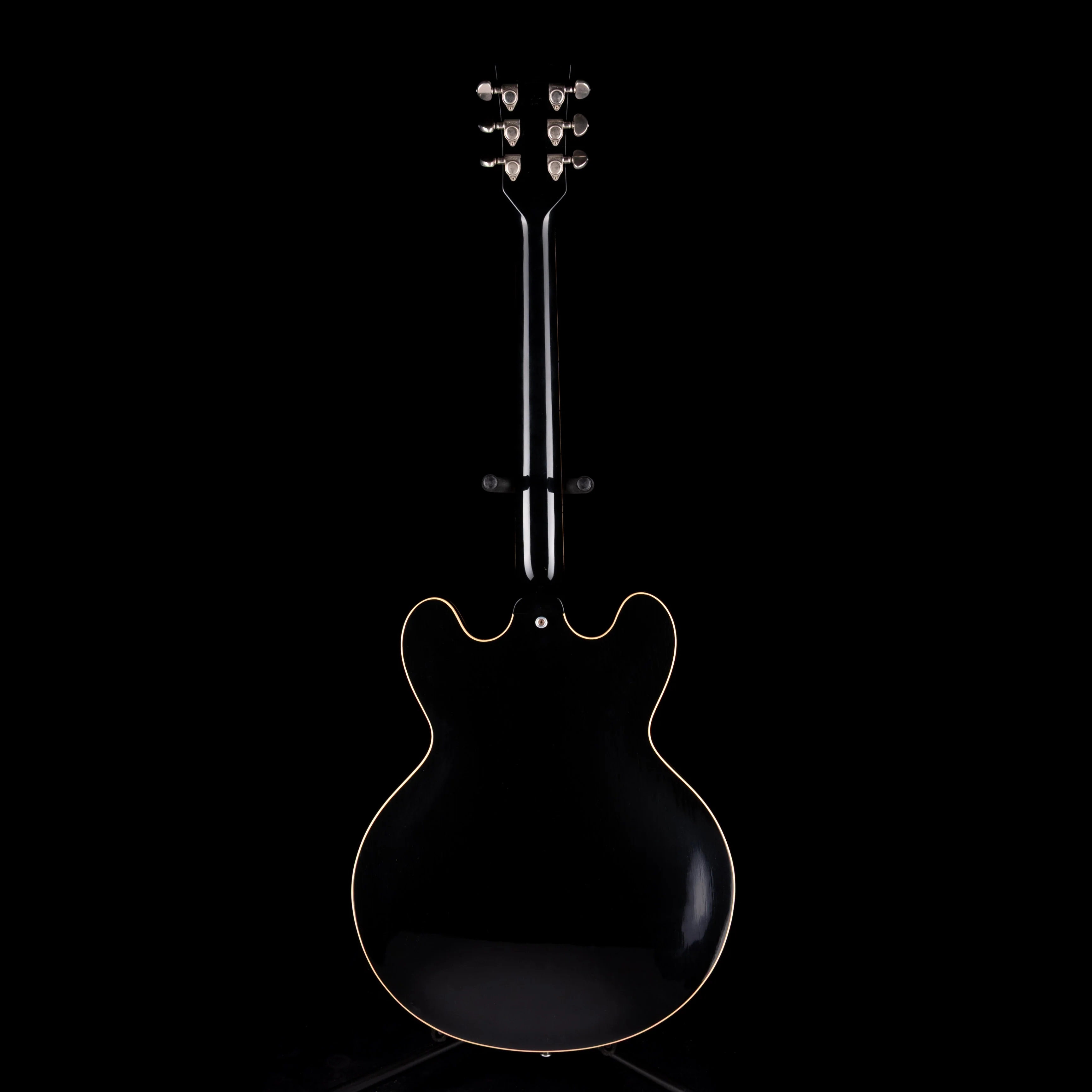 Pre Owned 1985 Gibson ES-335 Dot Ebony Electric Guitar With OHSC - Image 11
