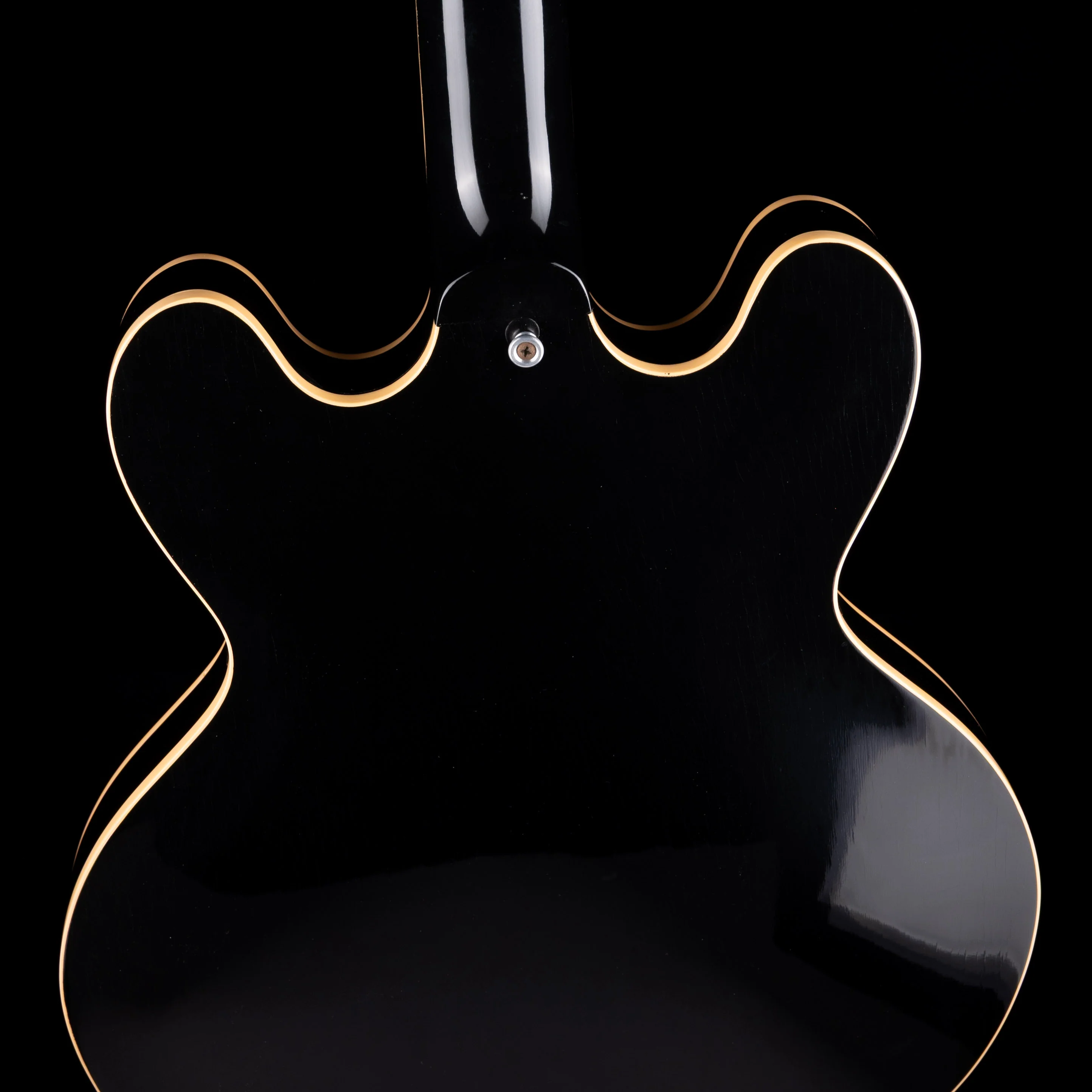 Pre Owned 1985 Gibson ES-335 Dot Ebony Electric Guitar With OHSC - Image 12