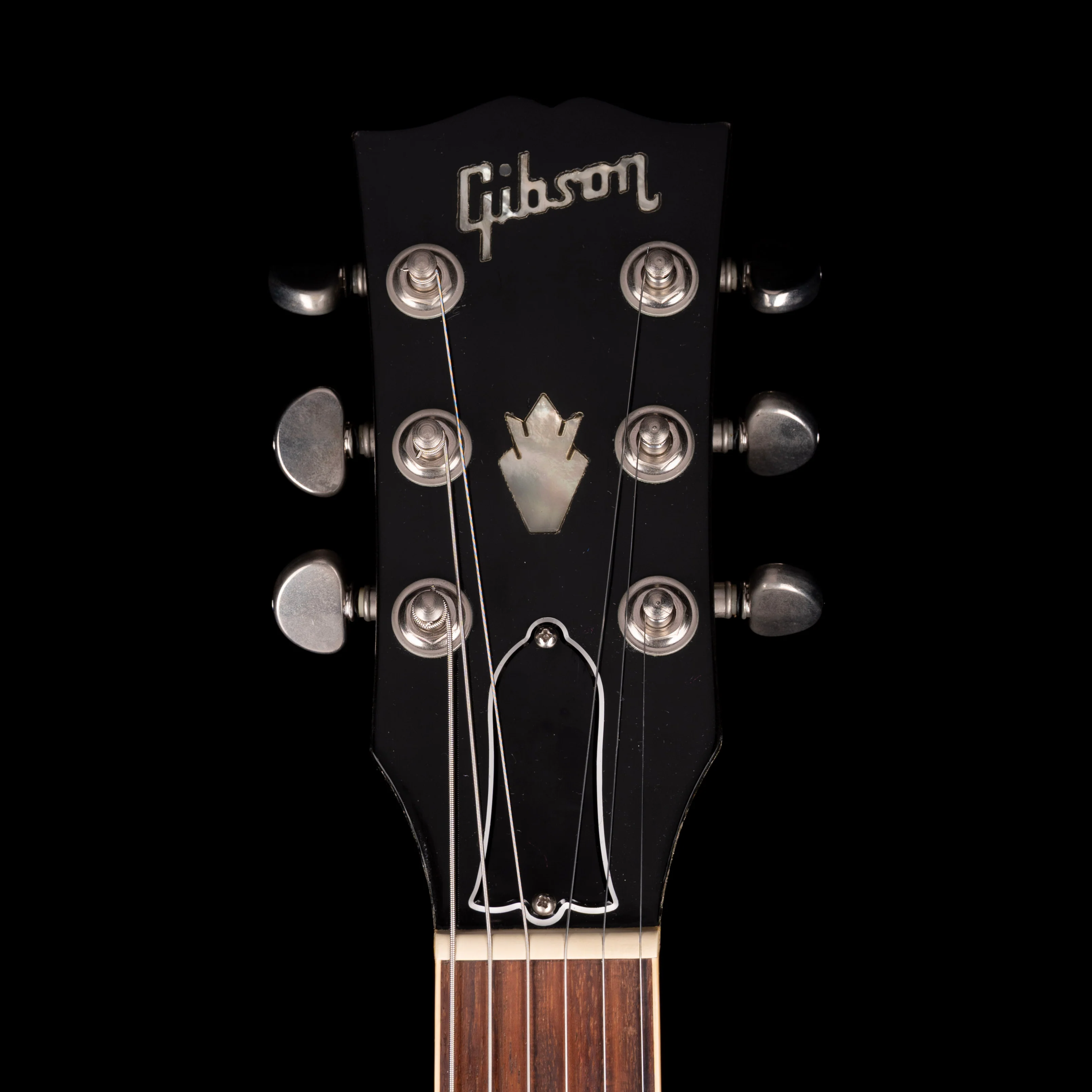 Pre Owned 1985 Gibson ES-335 Dot Ebony Electric Guitar With OHSC - Image 9