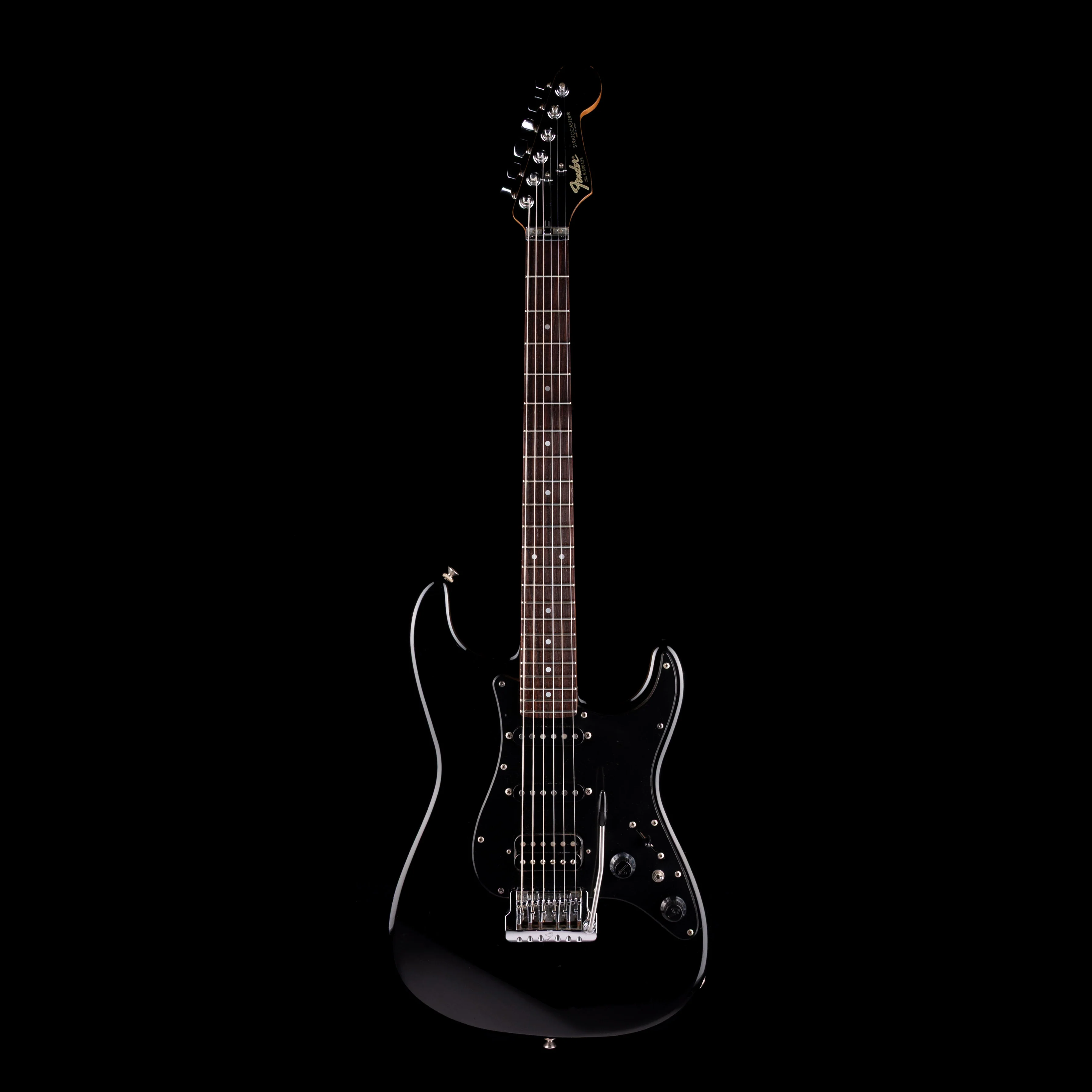 Pre Owned 1986 Fender Made In Japan Contemporary Stratocaster HSS Black With HSC - Image 2