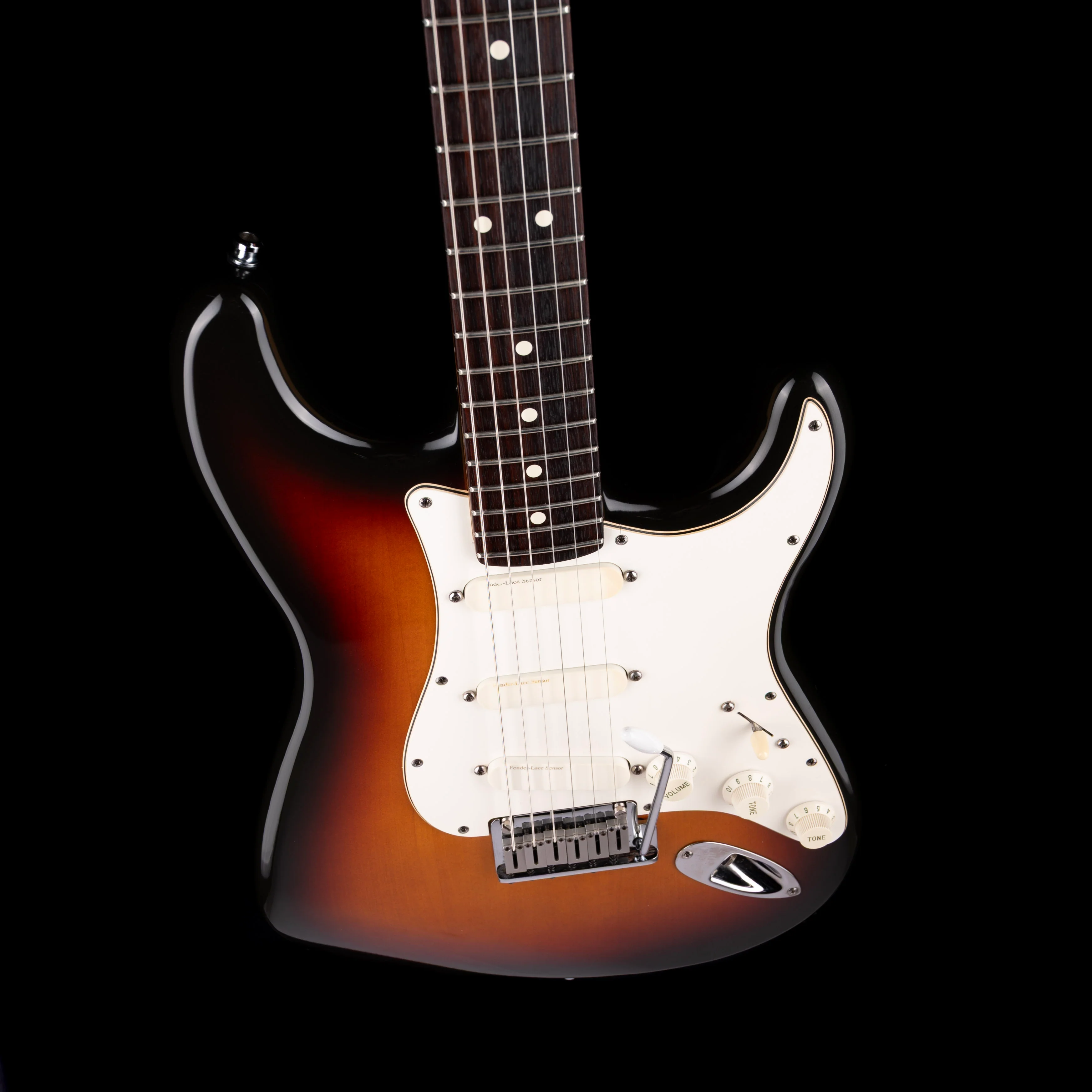 Pre Owned 1987 Fender Strat Plus Sunburst Electric Guitar With HSC - Image 3