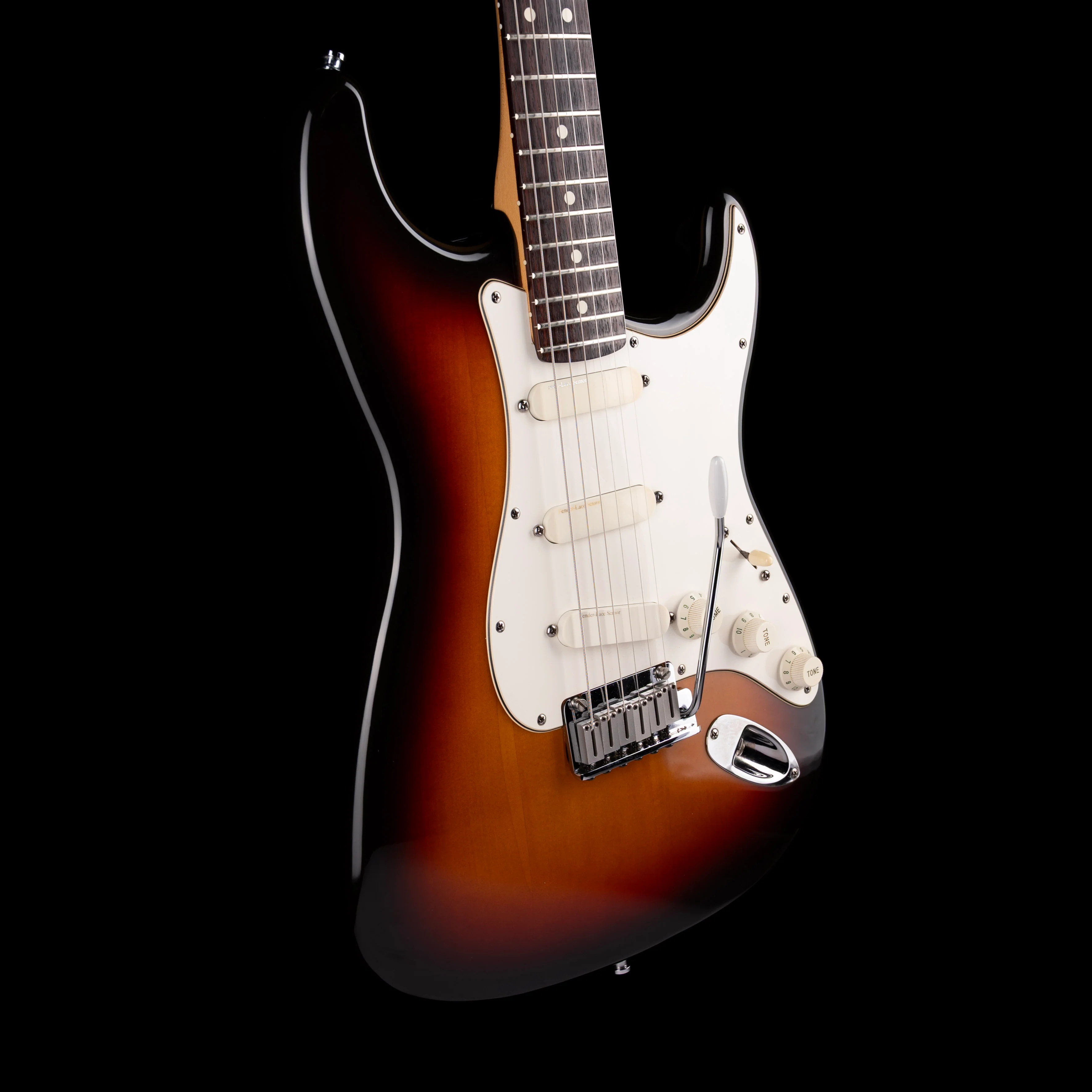 Pre Owned 1987 Fender Strat Plus Sunburst Electric Guitar With HSC - Image 6