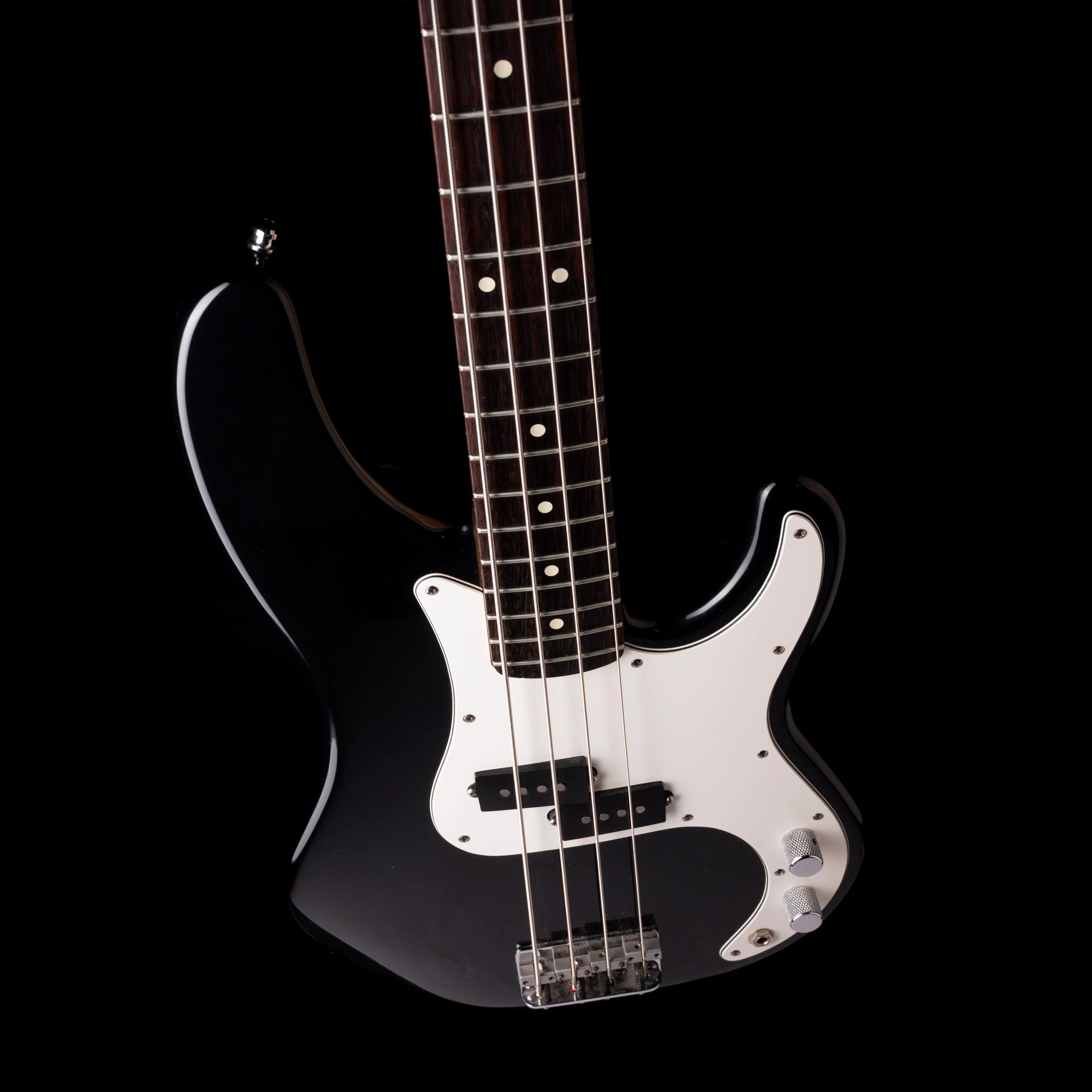 Vintage 1988 Fender Longhorn Precision Bass Black With OHSC - Image 3