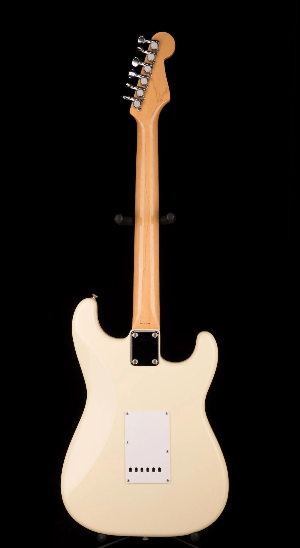 Pre-Owned 1988 Fender Made In Japan Stratocaster Left-Handed Olympic White Electric Guitar With Bag - Image 11