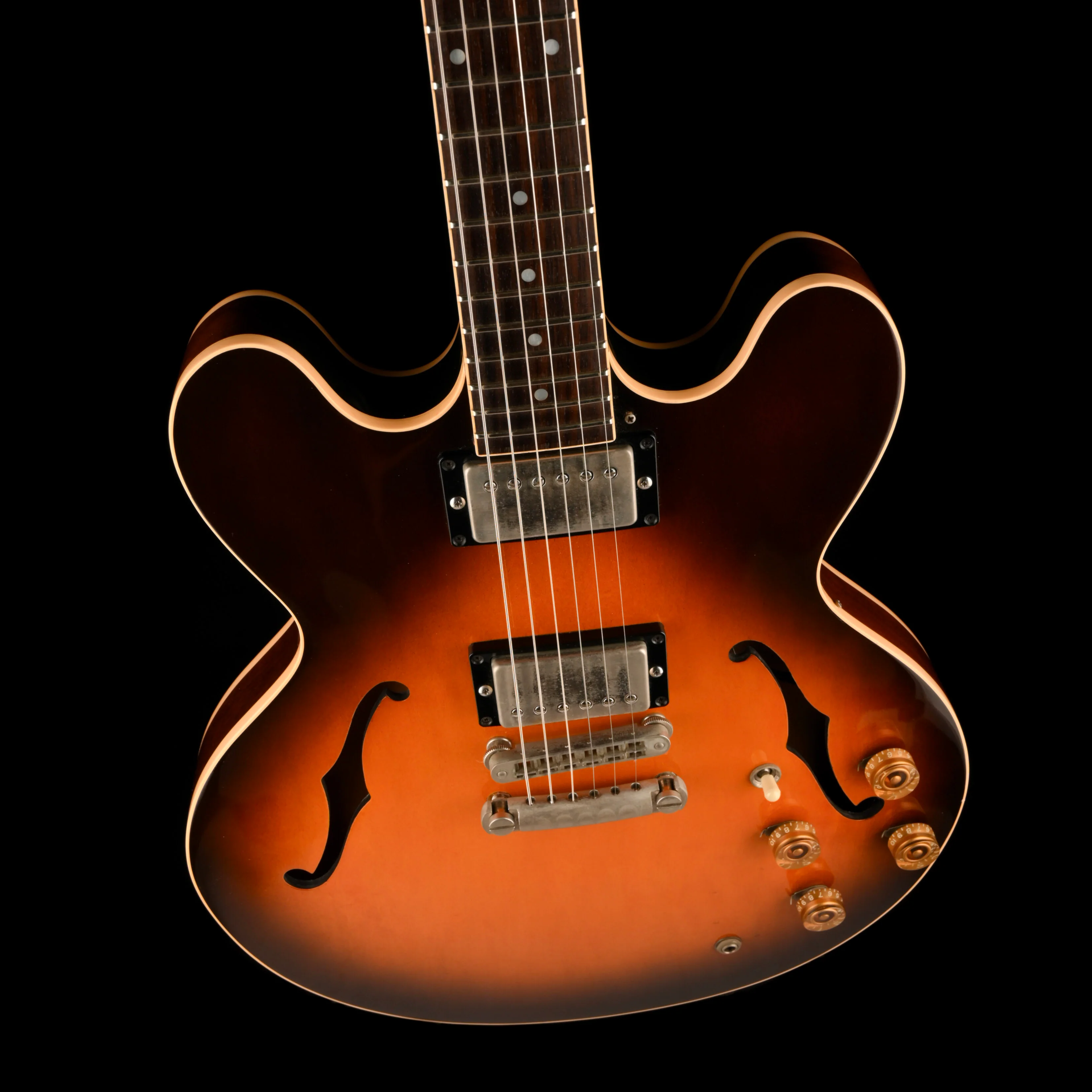 Pre Owned 1988 Gibson ES-335 Sunburst Electric Guitar With OHSC - Image 3