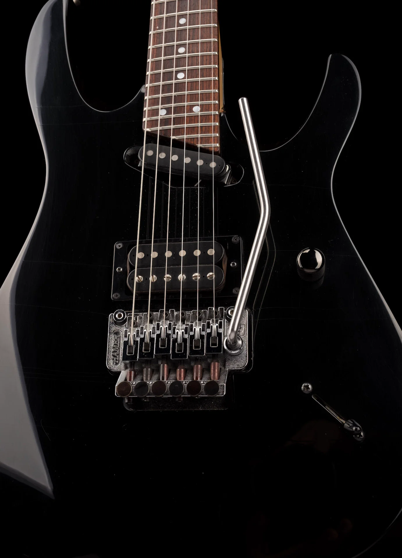 Pre Owned 1988 Hamer Californian Black with OHSC - Image 8