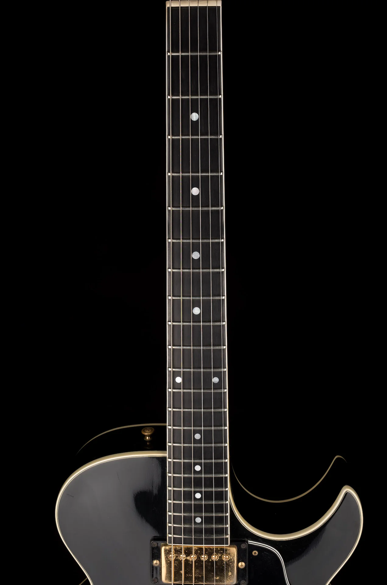 Pre Owned 1989 Gibson Howard Roberts Fusion II Black with OHSC - Image 12
