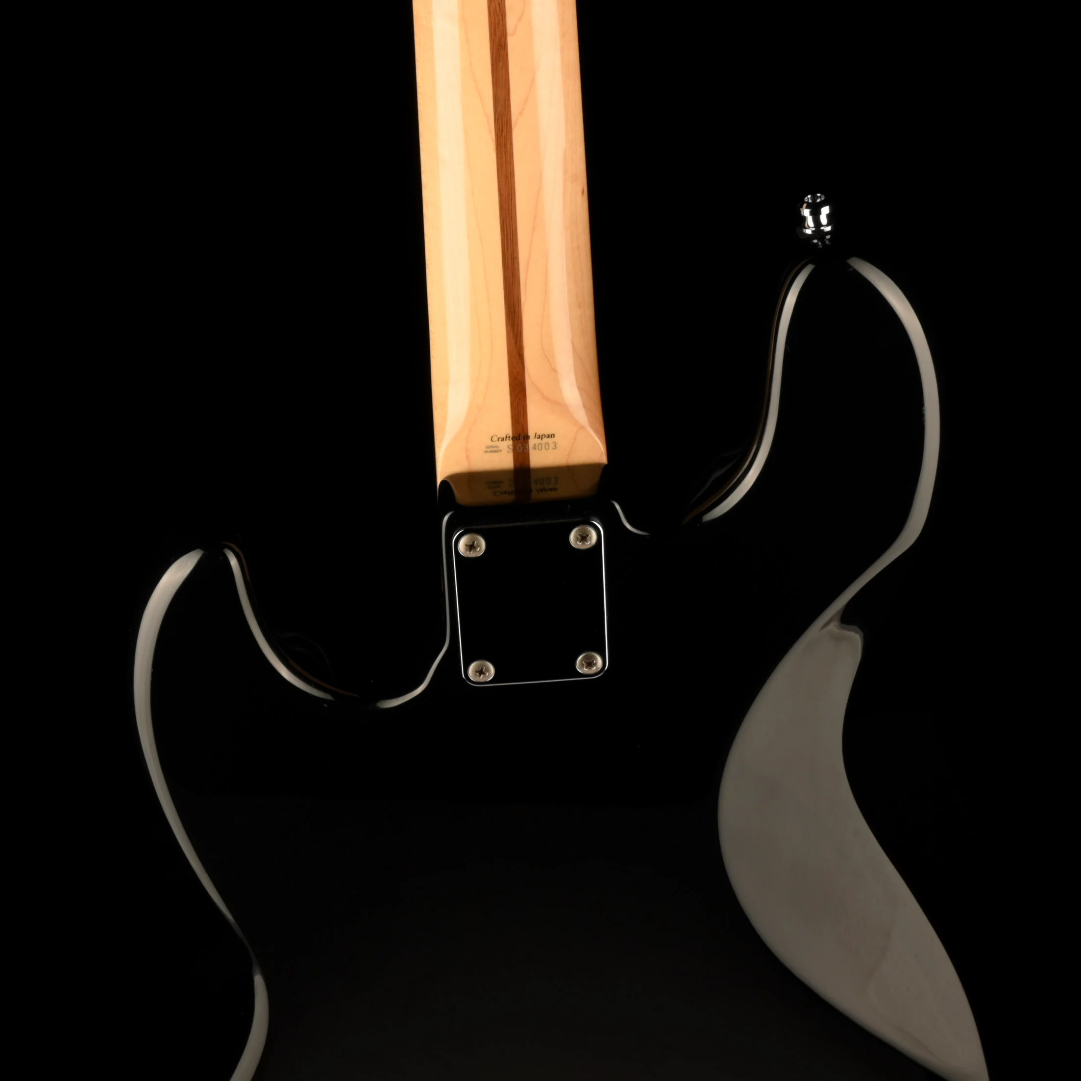 Pre Owned 1990 Fender Geddy Lee Jazz Bass Black With Case - Image 10