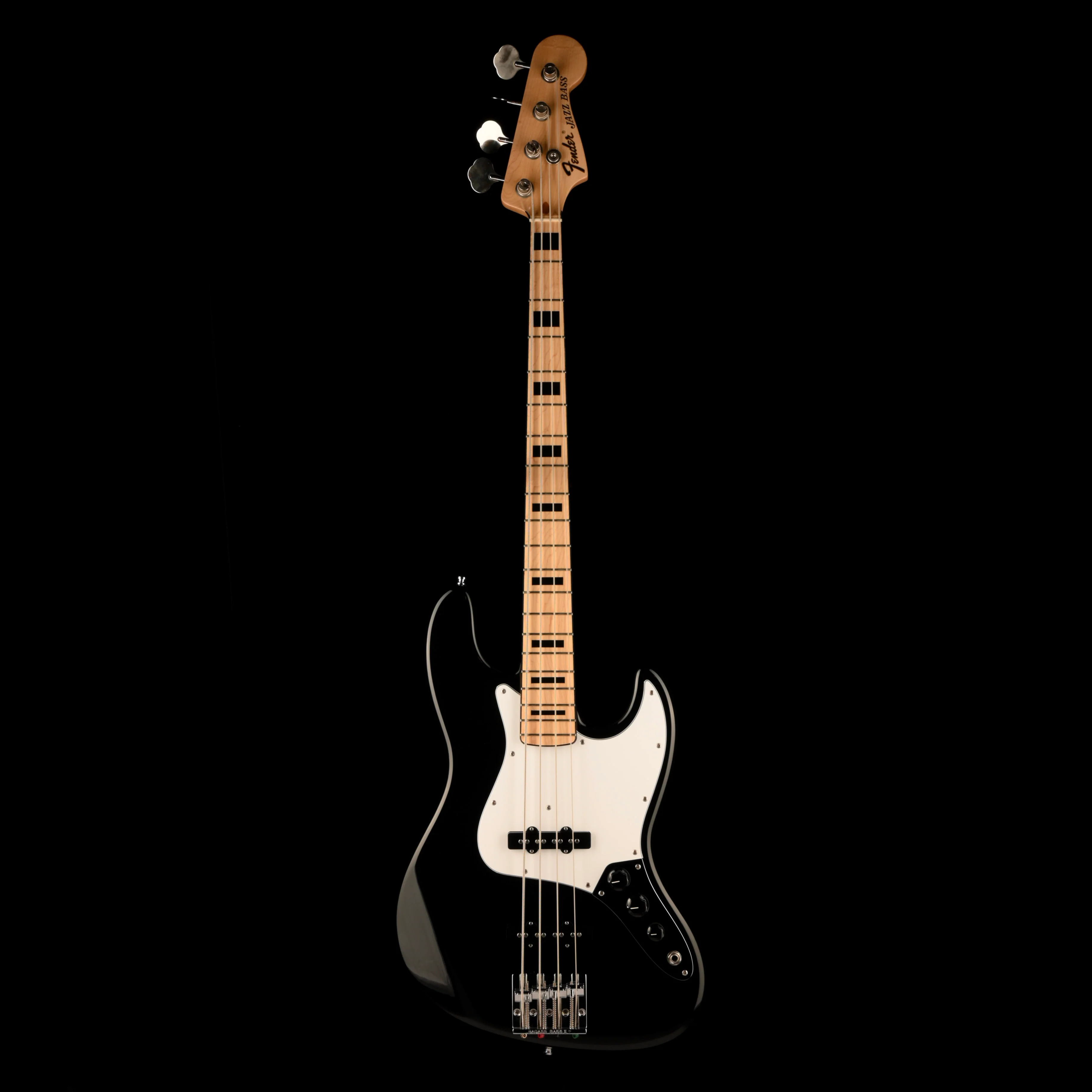 Pre Owned 1990 Fender Geddy Lee Jazz Bass Black With Case - Image 2