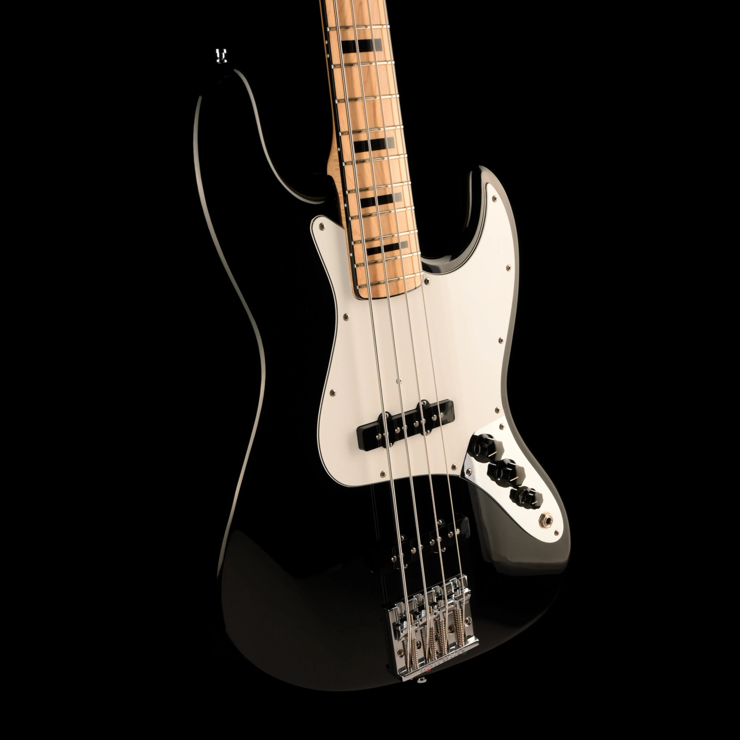 Pre Owned 1990 Fender Geddy Lee Jazz Bass Black With Case - Image 6