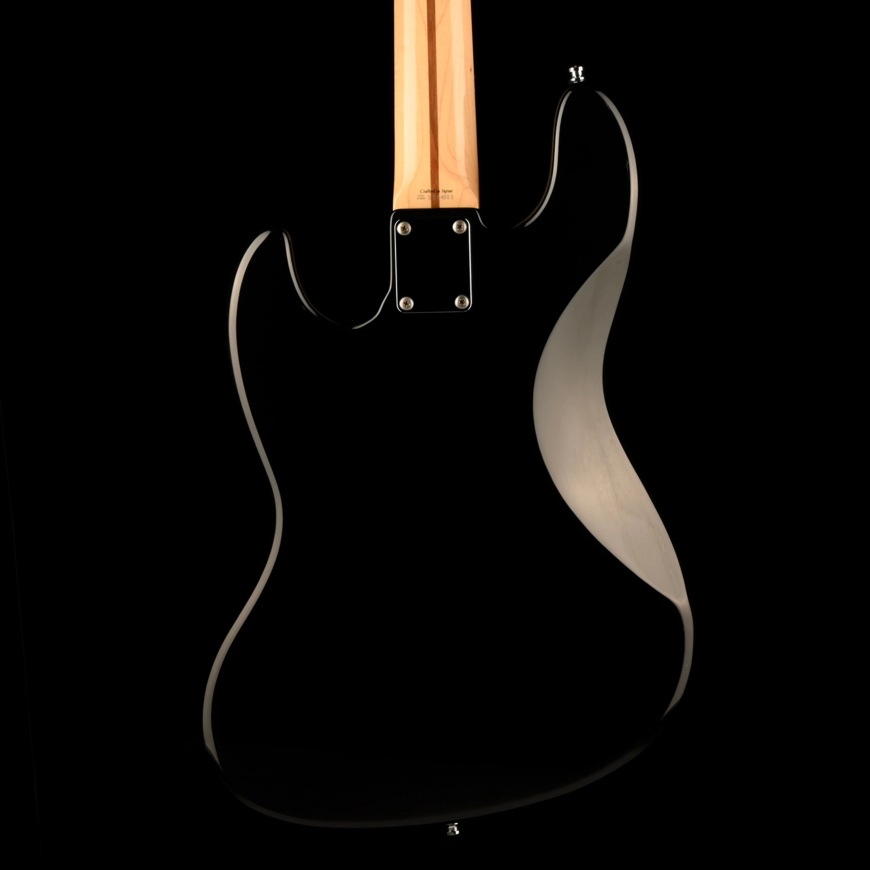 Pre Owned 1990 Fender Geddy Lee Jazz Bass Black With Case - Image 8
