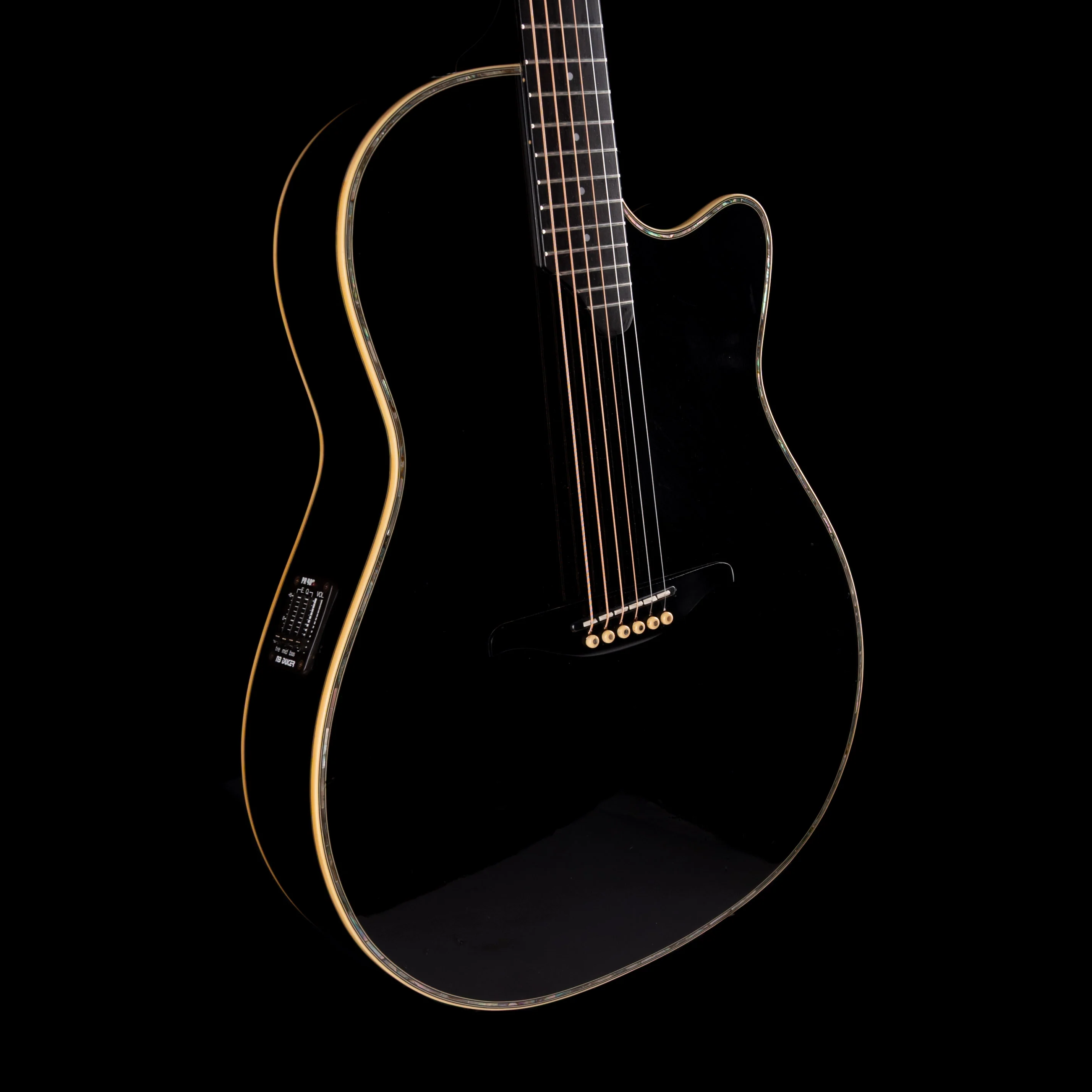 Pre Owned 1990's Alvarez Yairi YD-88 Acoustic Electric Black Gloss With HSC - Image 5