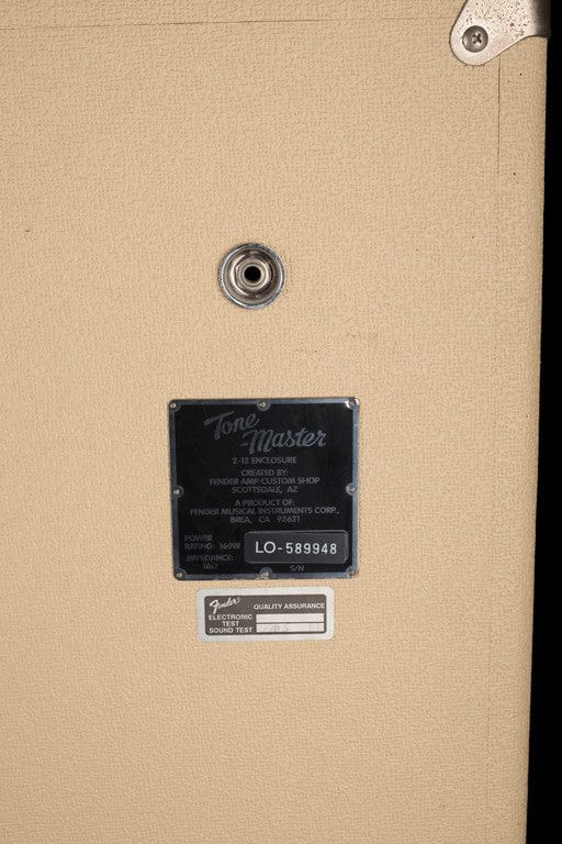 Pre-Owned 1990's Fender Custom Shop Tonemaster 2x12 Blonde Guitar Amp Cabinet - Image 6