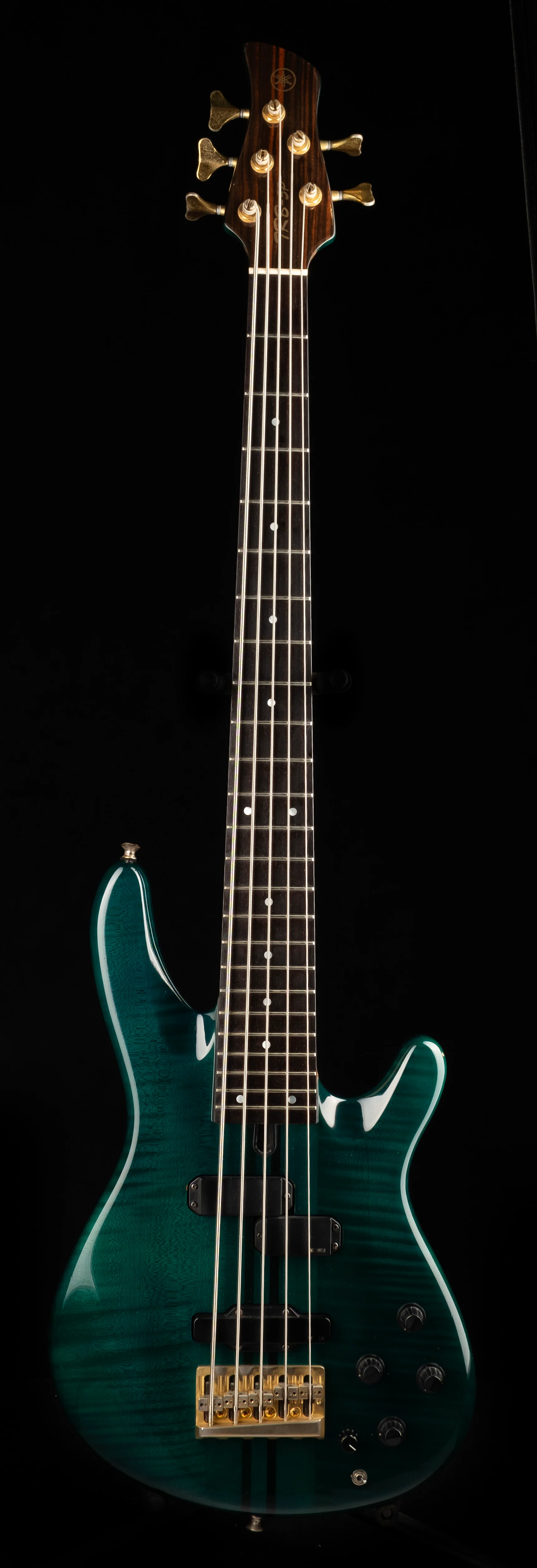 Pre Owned 1990s Yamaha TRB-5P with Piezo Pickup Trans Green - Image 3