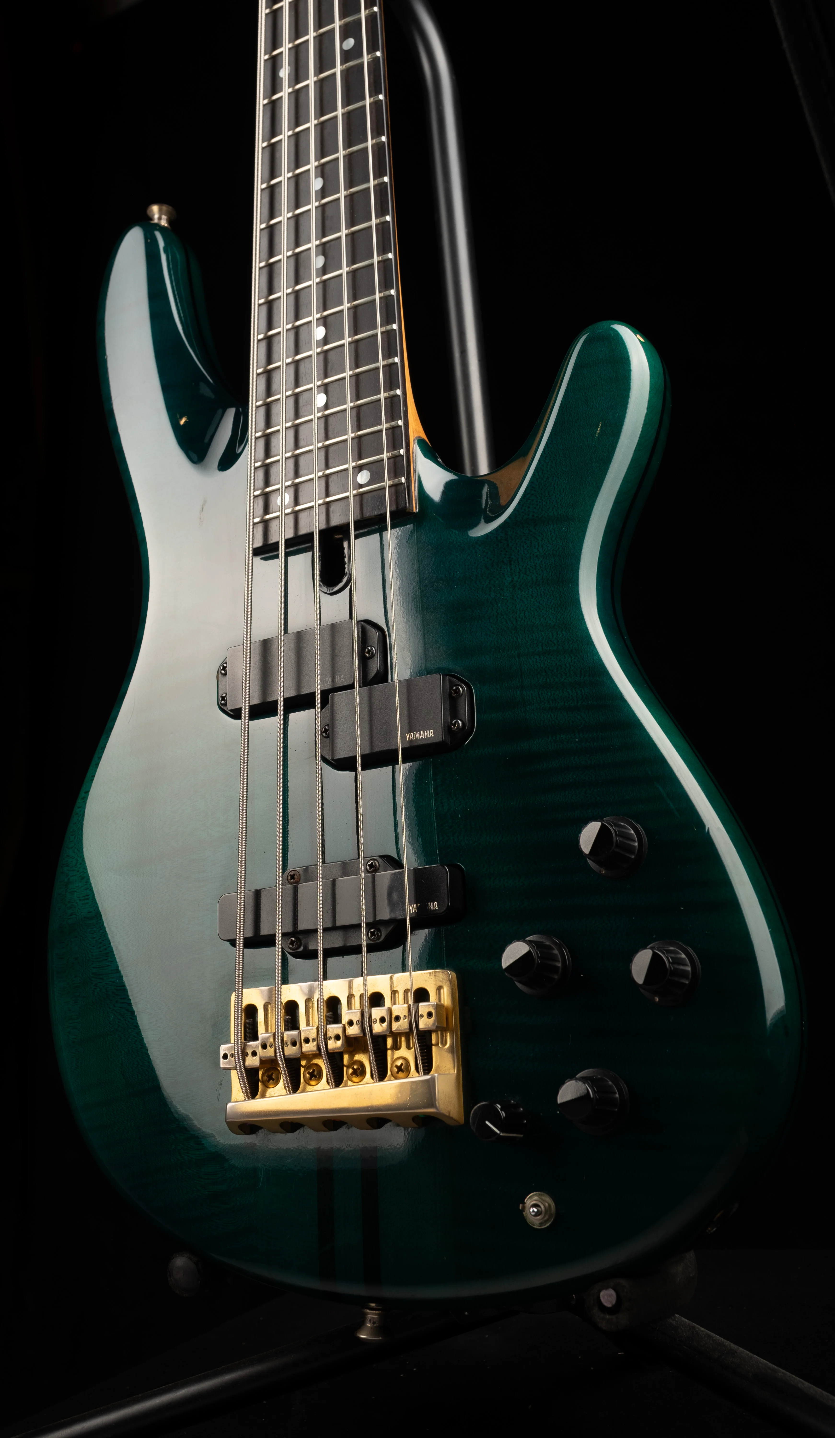 Pre Owned 1990s Yamaha TRB-5P with Piezo Pickup Trans Green - Image 6
