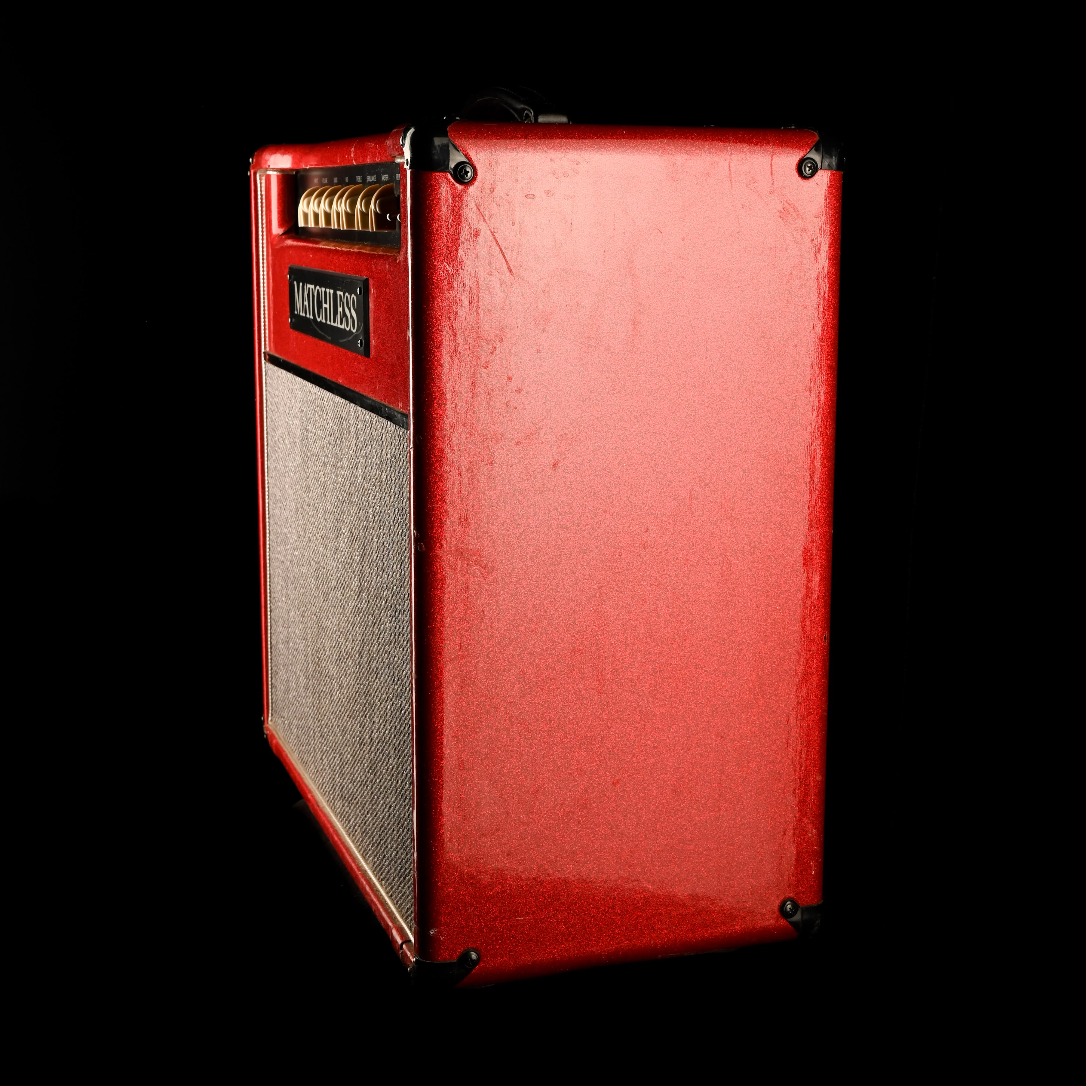 Pre Owned 1991-1998 Matchless Mark Sampson-era Chieftain 1x12" Guitar Amp Combo Red Sparkle - Image 6