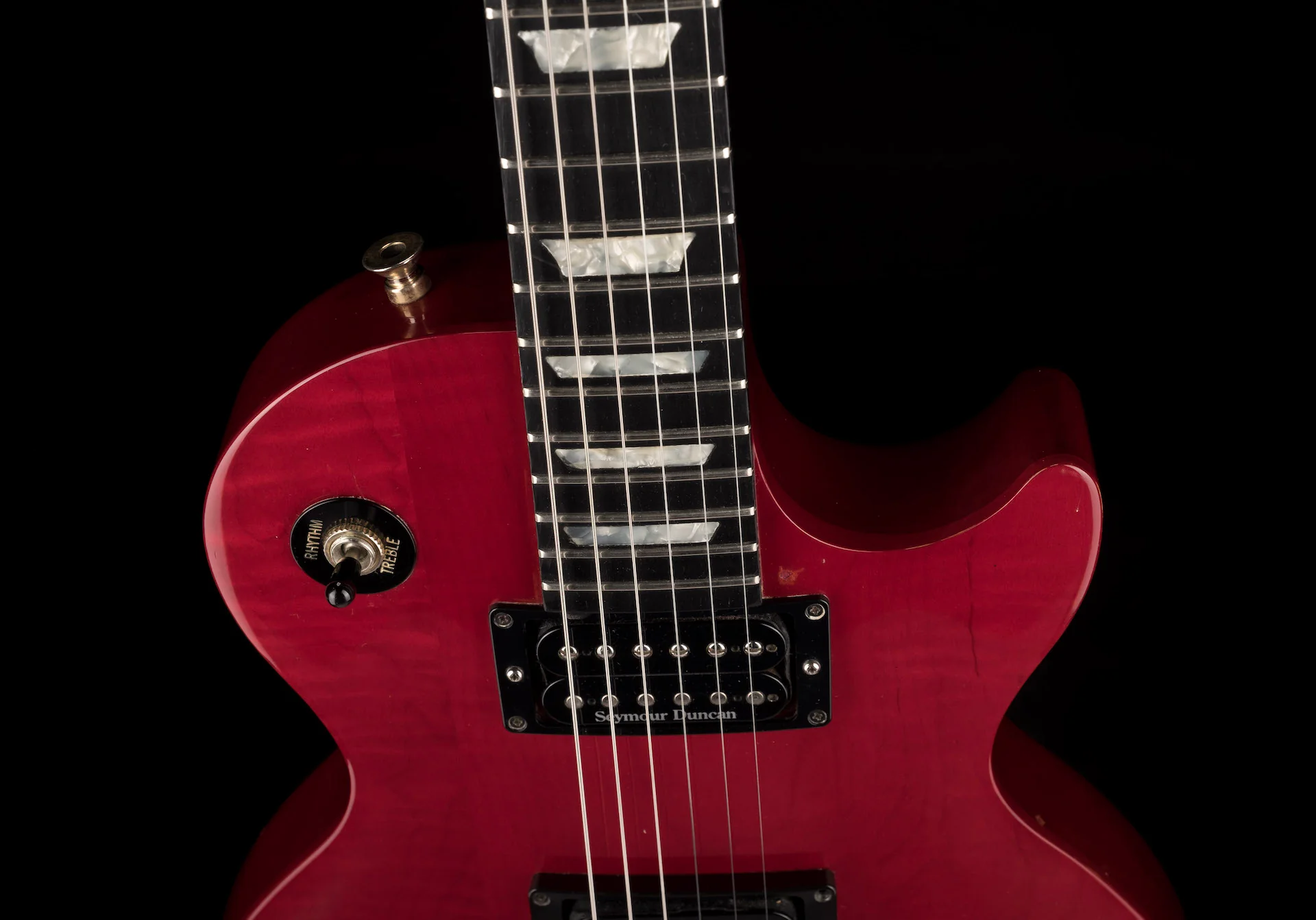 Pre Owned 1991 Gibson Les Paul Studio Cherryburst With HSC - Image 3