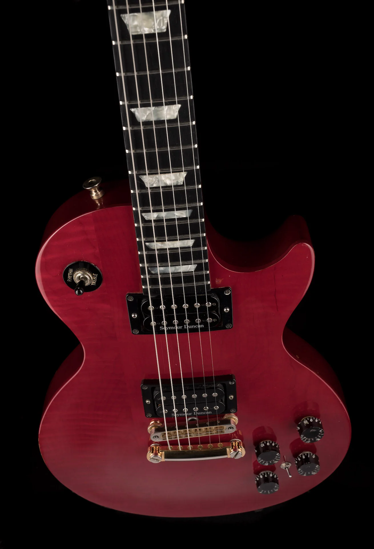 Pre Owned 1991 Gibson Les Paul Studio Cherryburst With HSC - Image 4