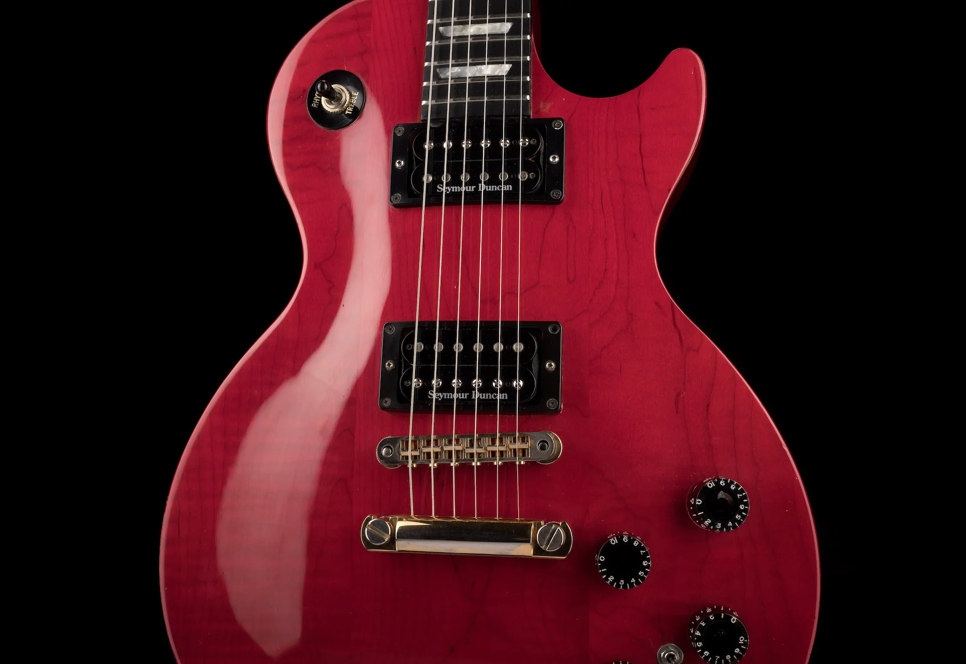 Pre Owned 1991 Gibson Les Paul Studio Cherryburst With HSC - Image 6