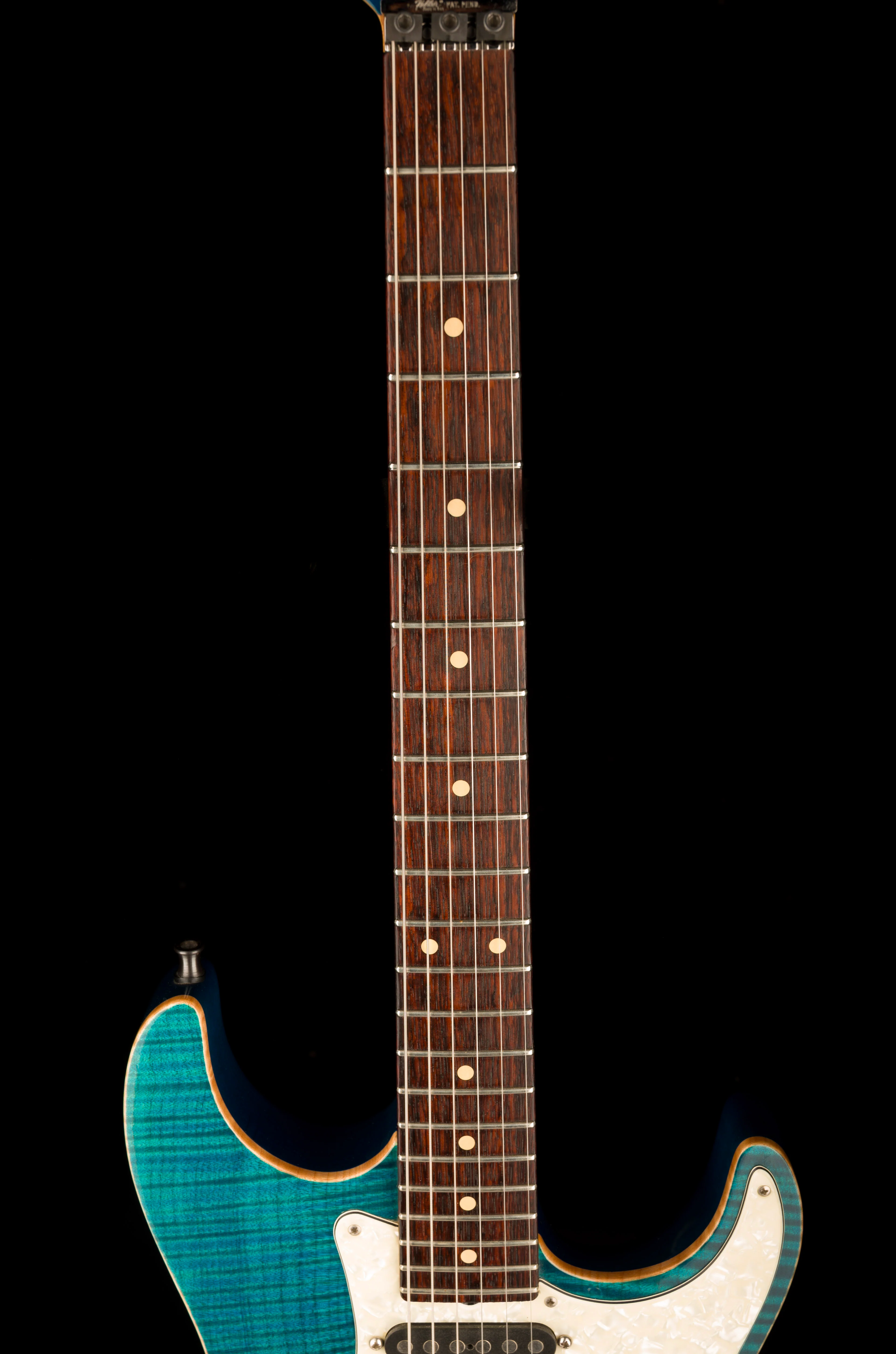 Pre Owned 1991 Tom Anderson Drop Top HSS Flametop Translucent Blue With Case - Image 11