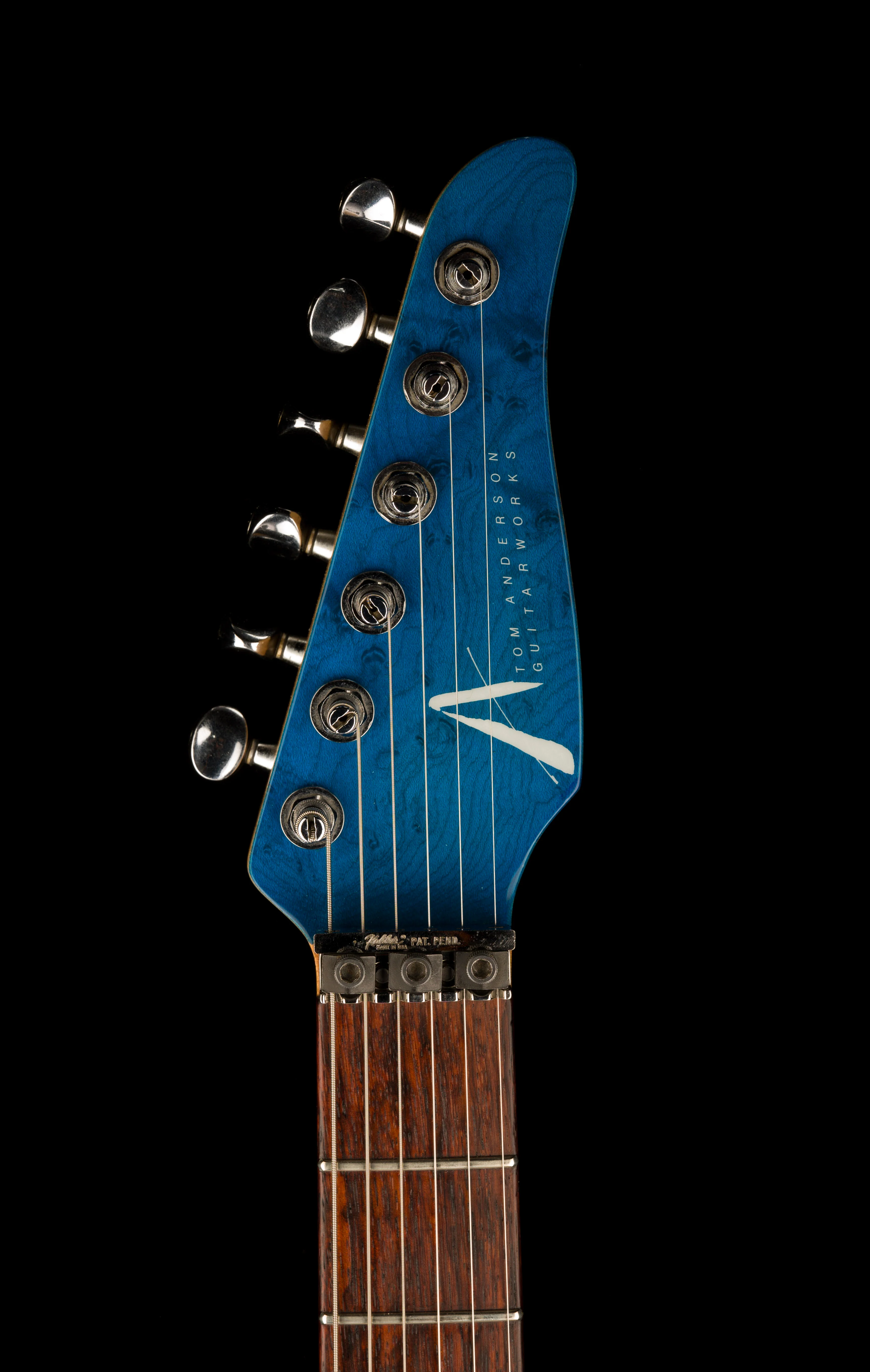 Pre Owned 1991 Tom Anderson Drop Top HSS Flametop Translucent Blue With Case - Image 12