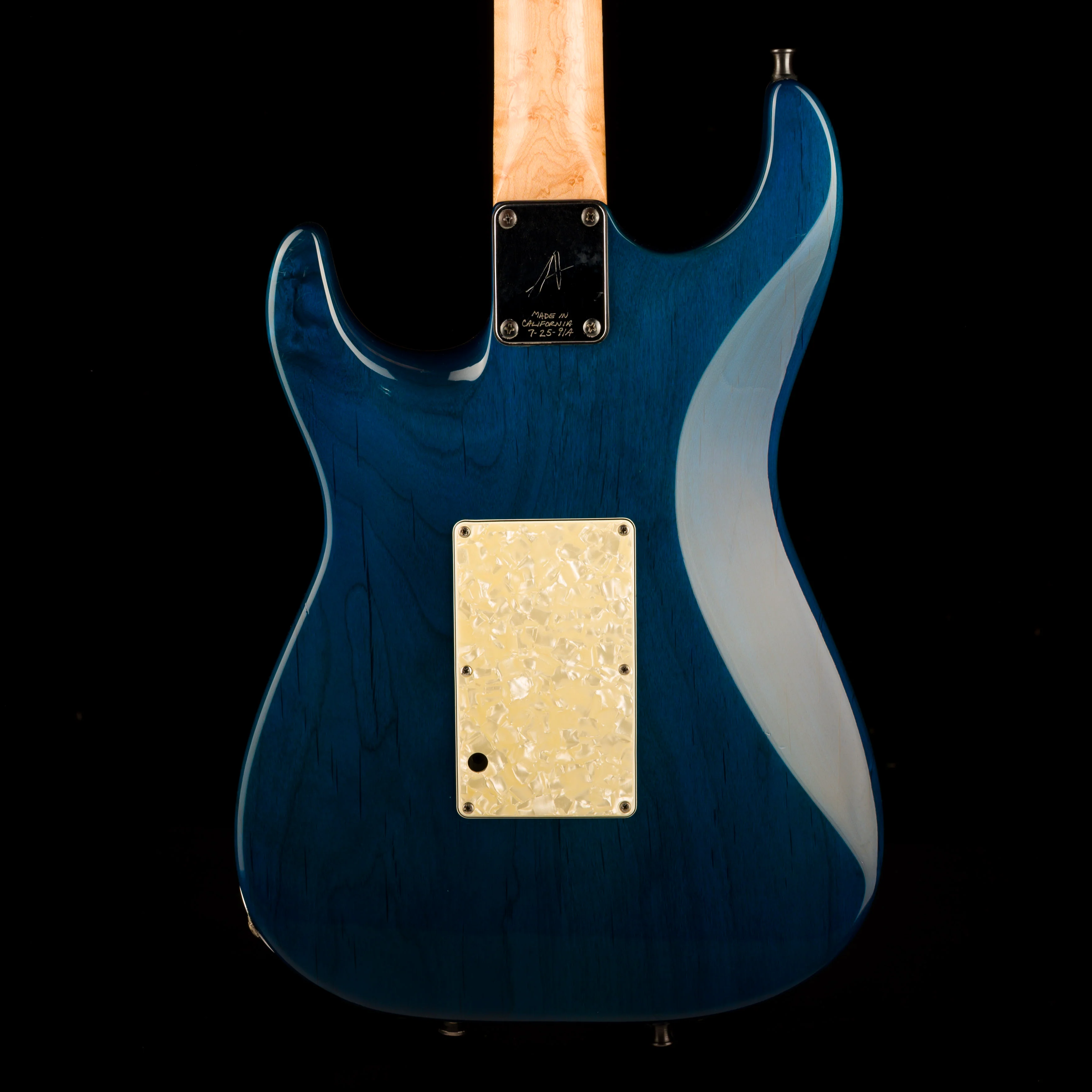 Pre Owned 1991 Tom Anderson Drop Top HSS Flametop Translucent Blue With Case - Image 13