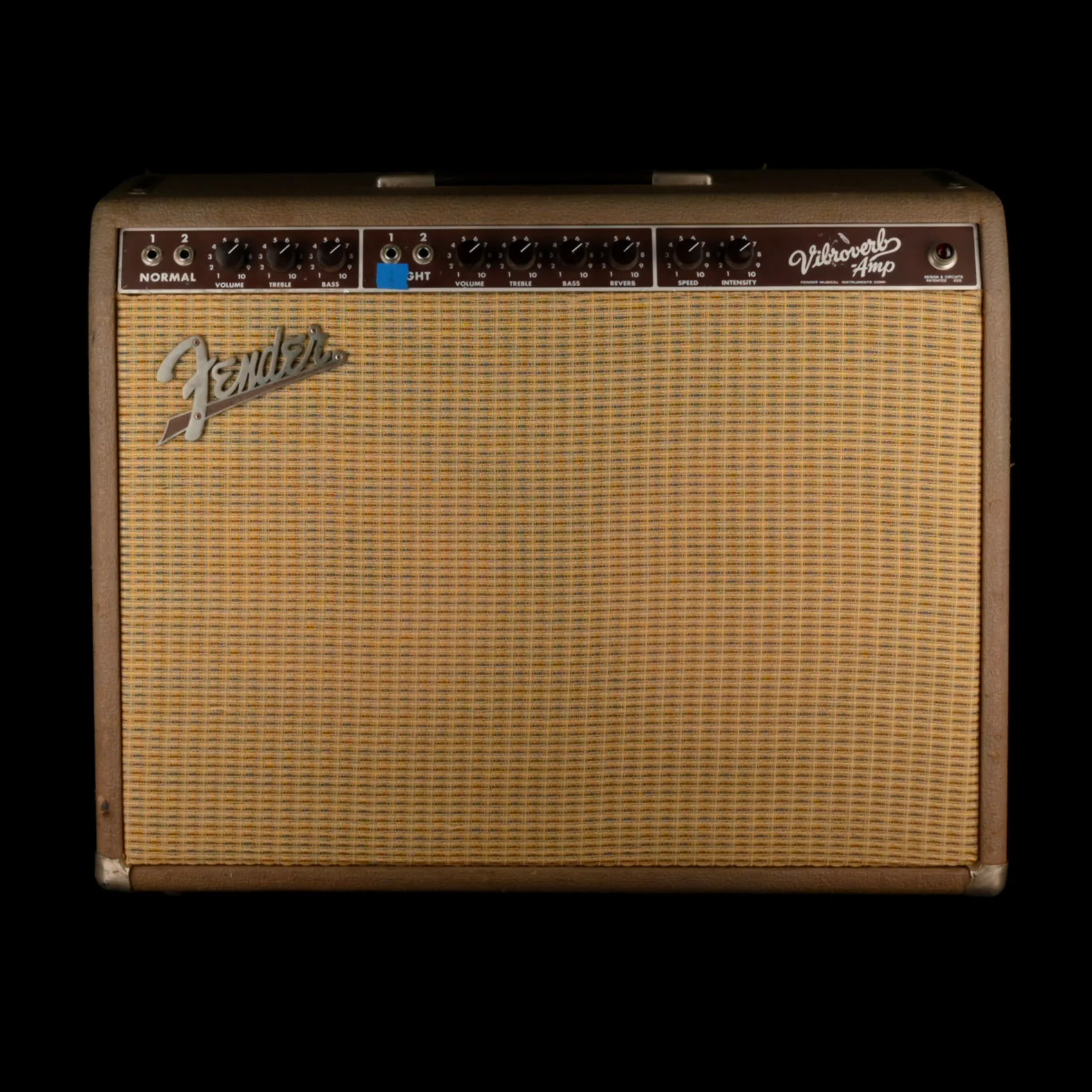 Pre Owned 1993 Fender '63 Vibroverb Reissue Guitar Amp Combo Brown