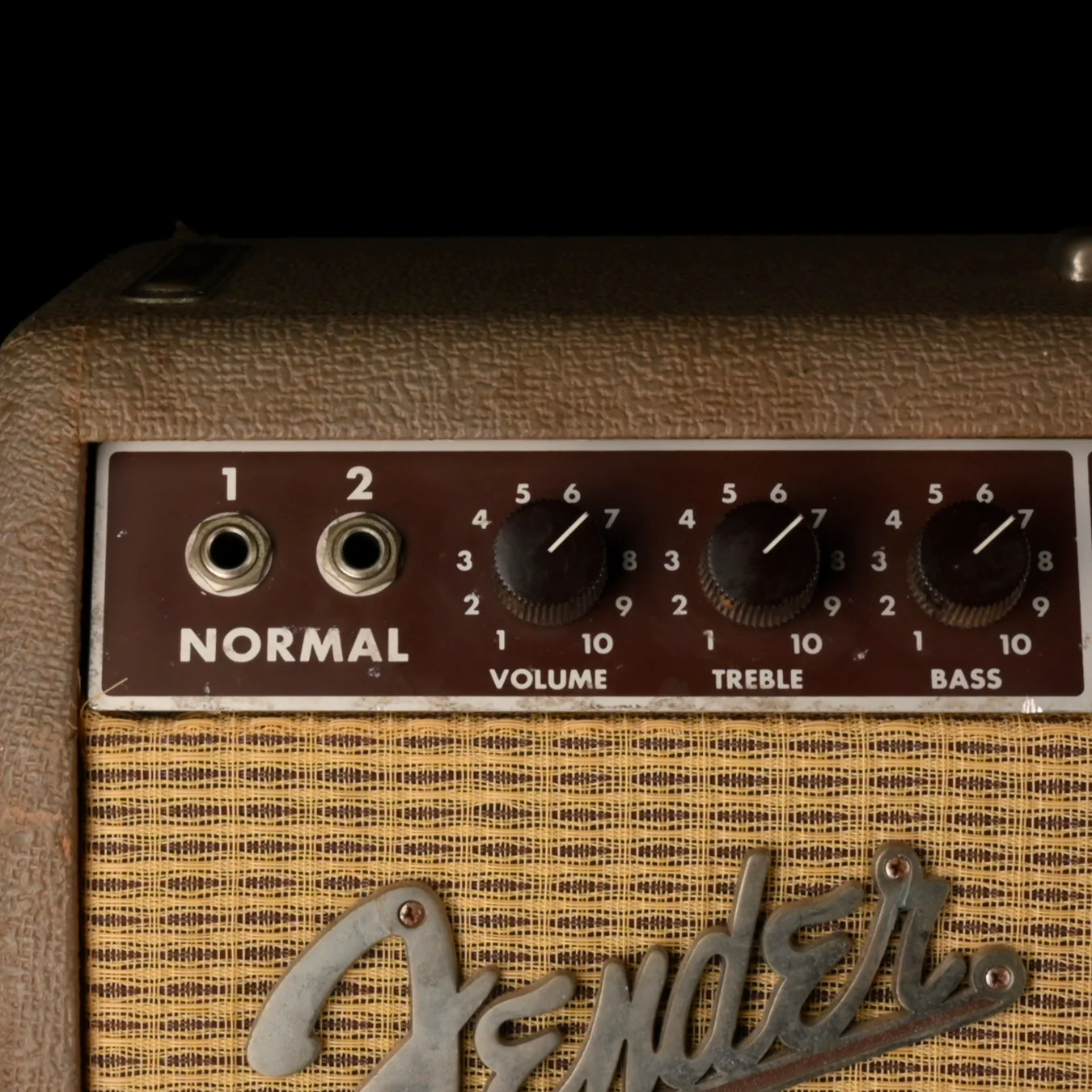 Pre Owned 1993 Fender '63 Vibroverb Reissue Guitar Amp Combo Brown - Image 4