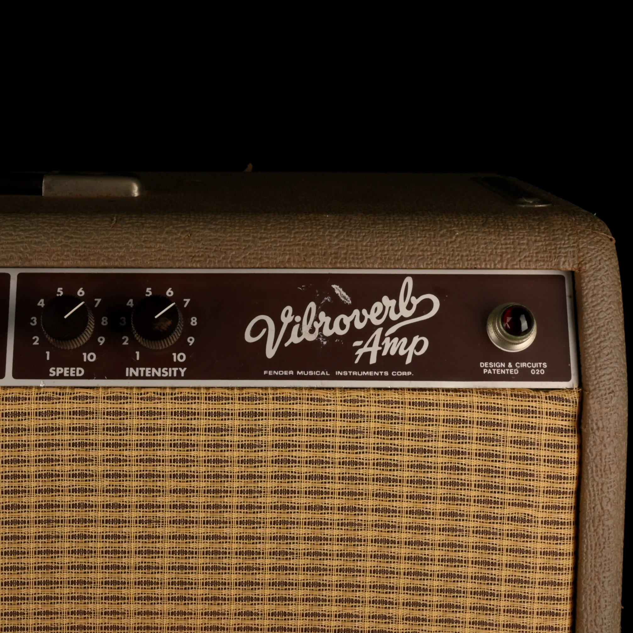 Pre Owned 1993 Fender '63 Vibroverb Reissue Guitar Amp Combo Brown - Image 6