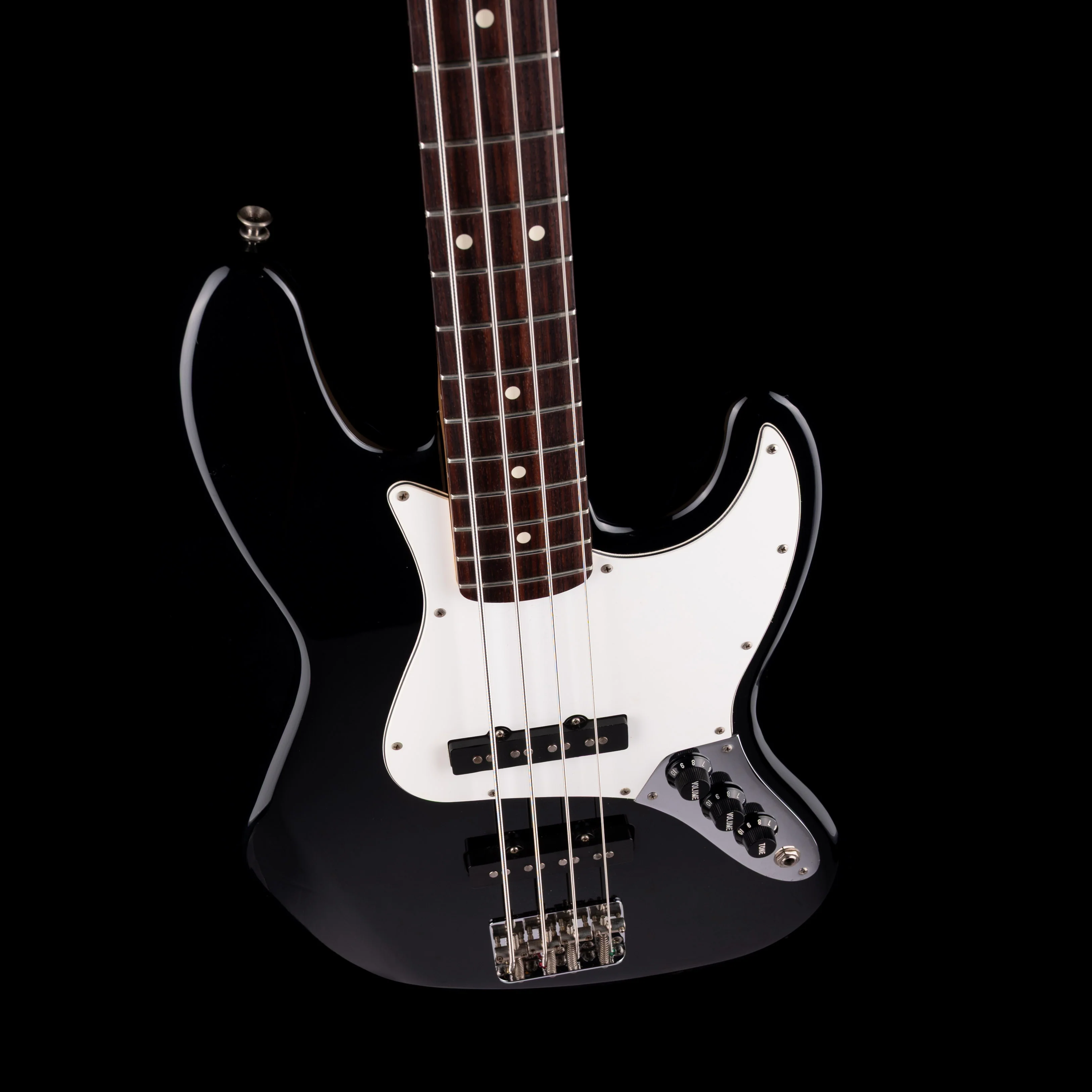 Pre Owned 1993 Fender Standard Jazz Bass Black With Case - Image 3