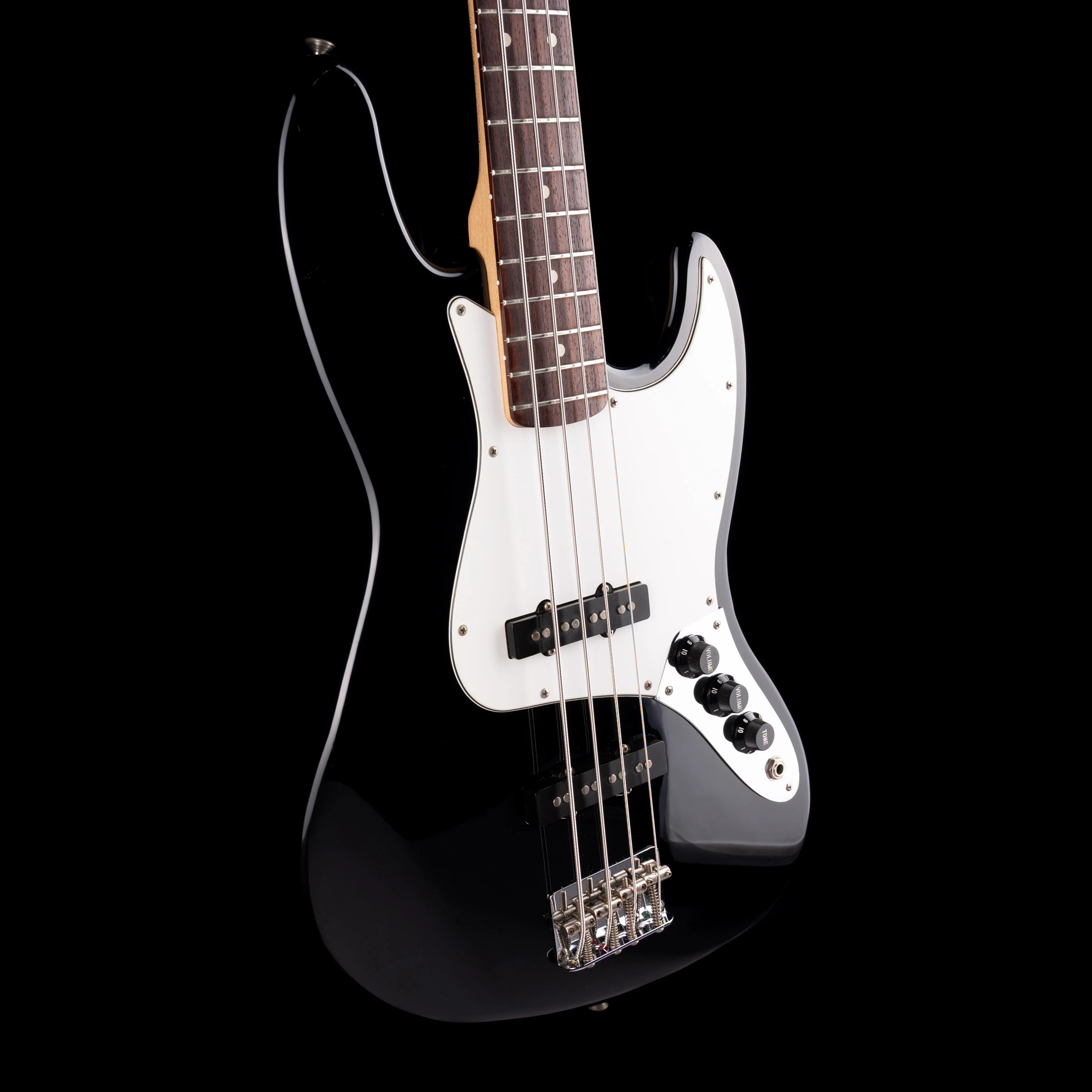 Pre Owned 1993 Fender Standard Jazz Bass Black With Case - Image 6