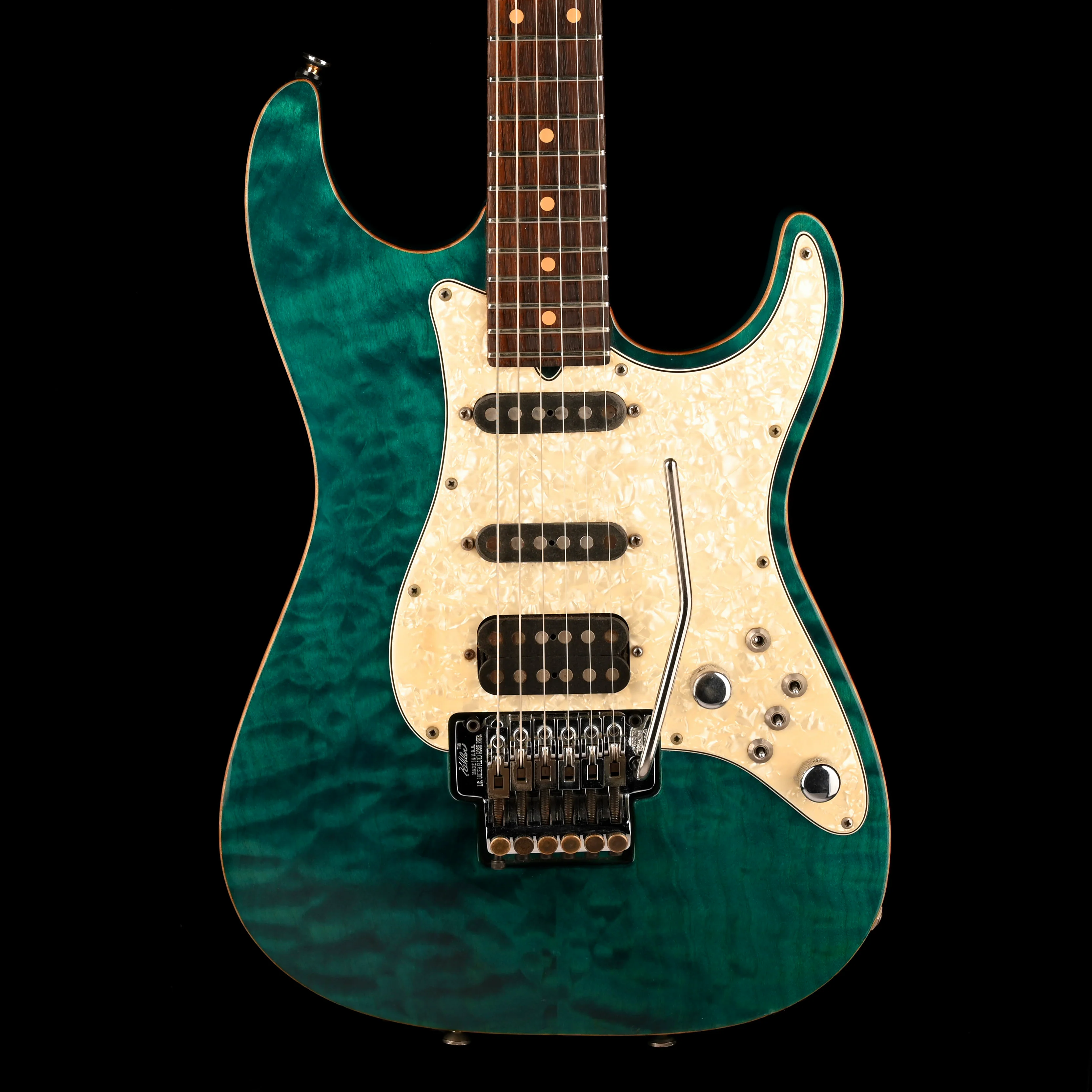 Pre Owned 1993 Tom Anderson Drop Top Classic HSS Bora Bora Blue with OHSC