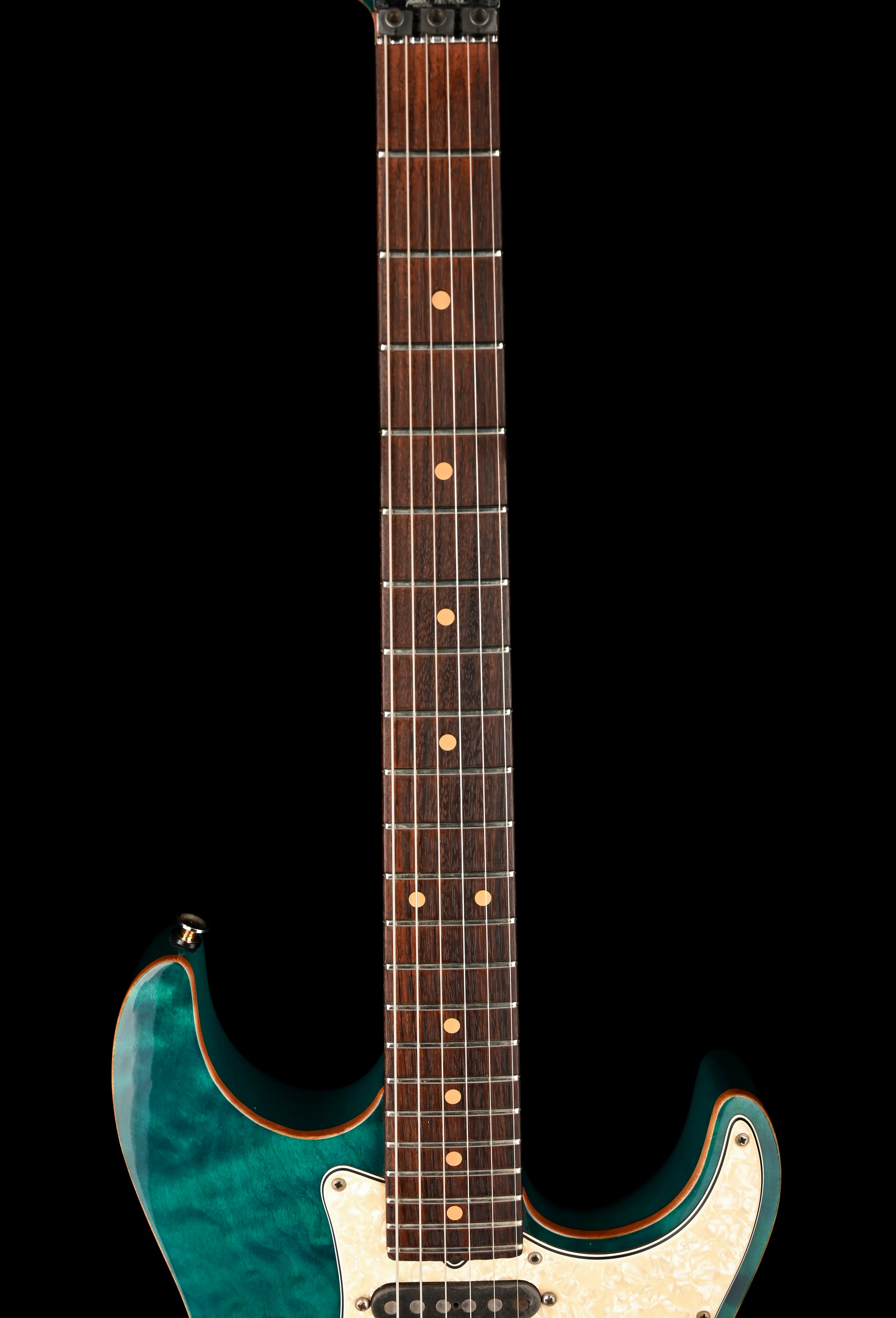Pre Owned 1993 Tom Anderson Drop Top Classic HSS Bora Bora Blue with OHSC - Image 11