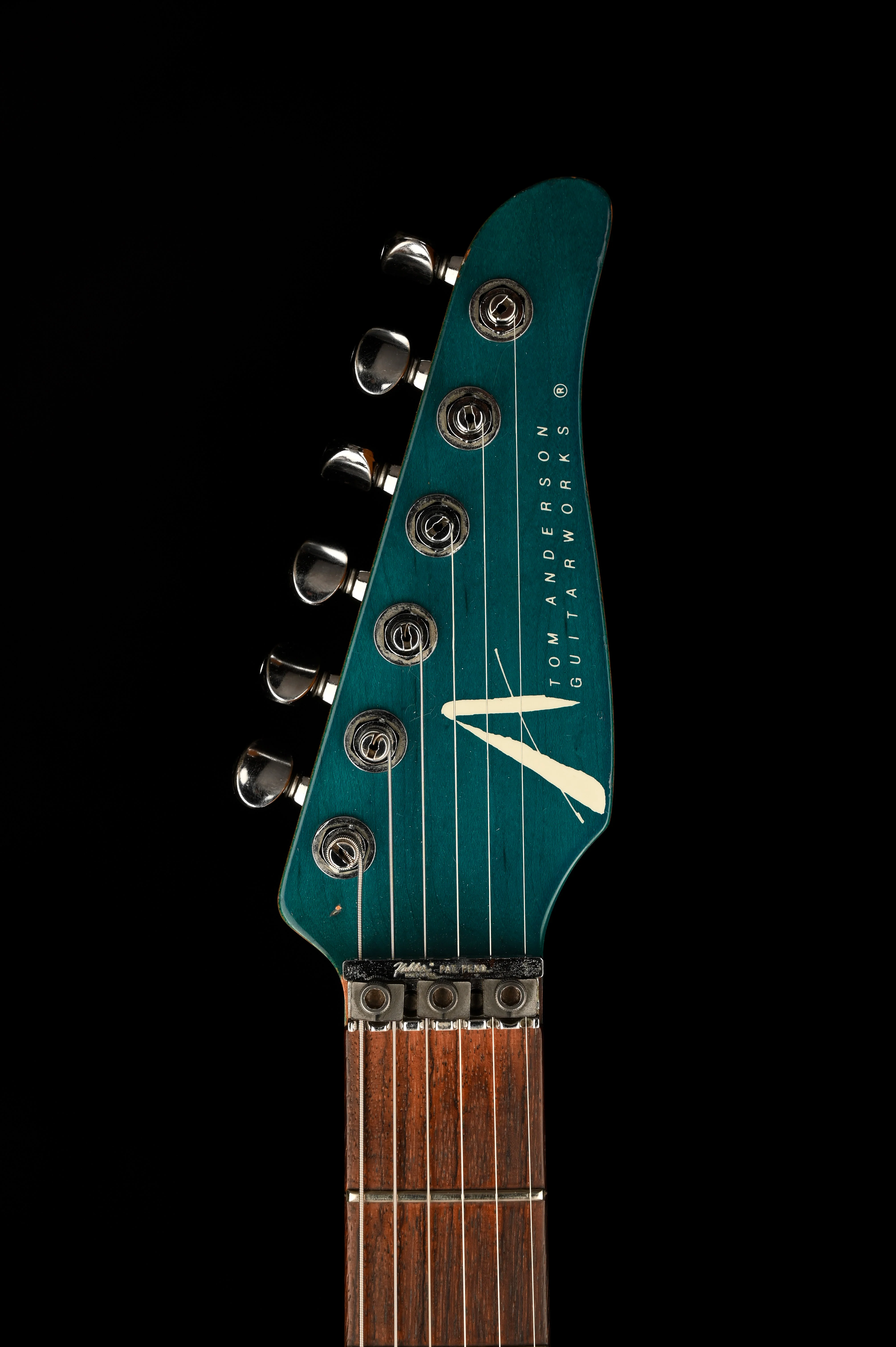 Pre Owned 1993 Tom Anderson Drop Top Classic HSS Bora Bora Blue with OHSC - Image 12