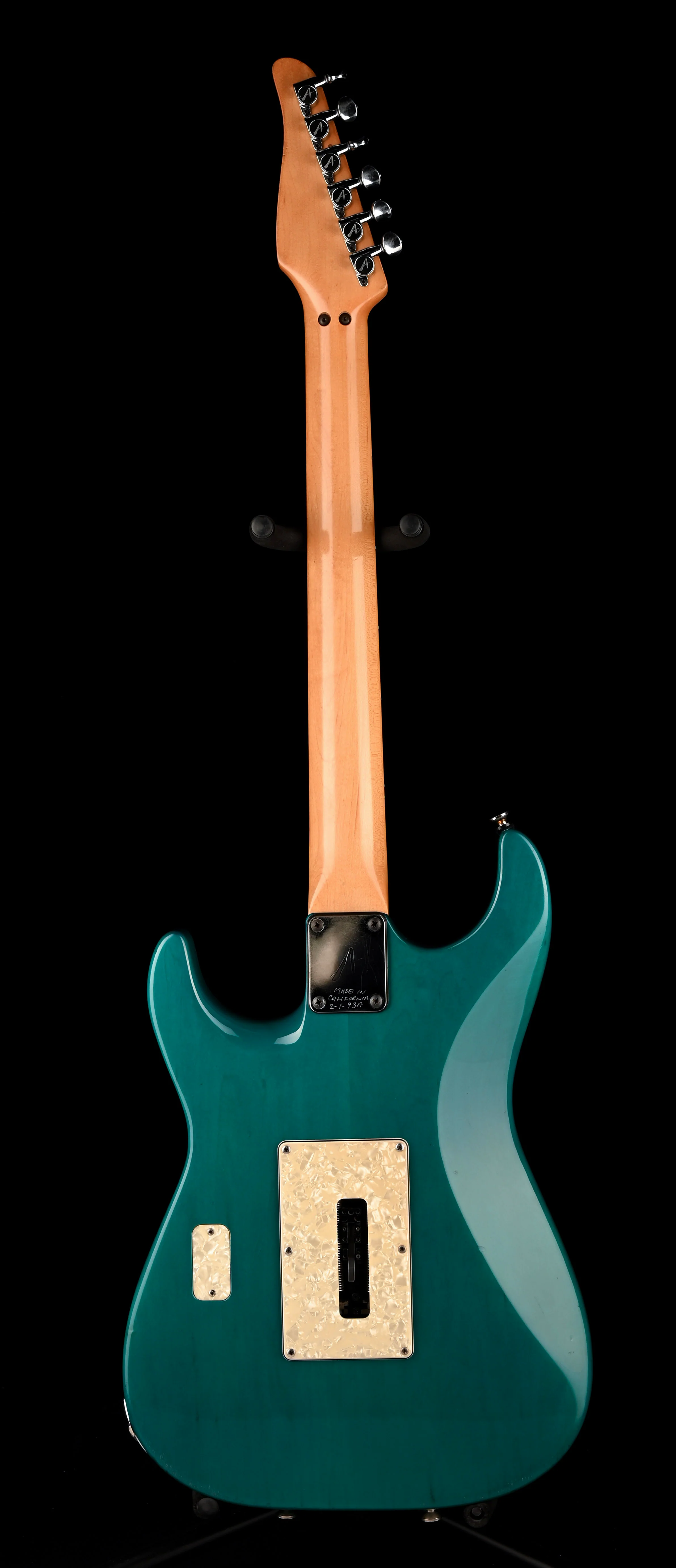 Pre Owned 1993 Tom Anderson Drop Top Classic HSS Bora Bora Blue with OHSC - Image 14
