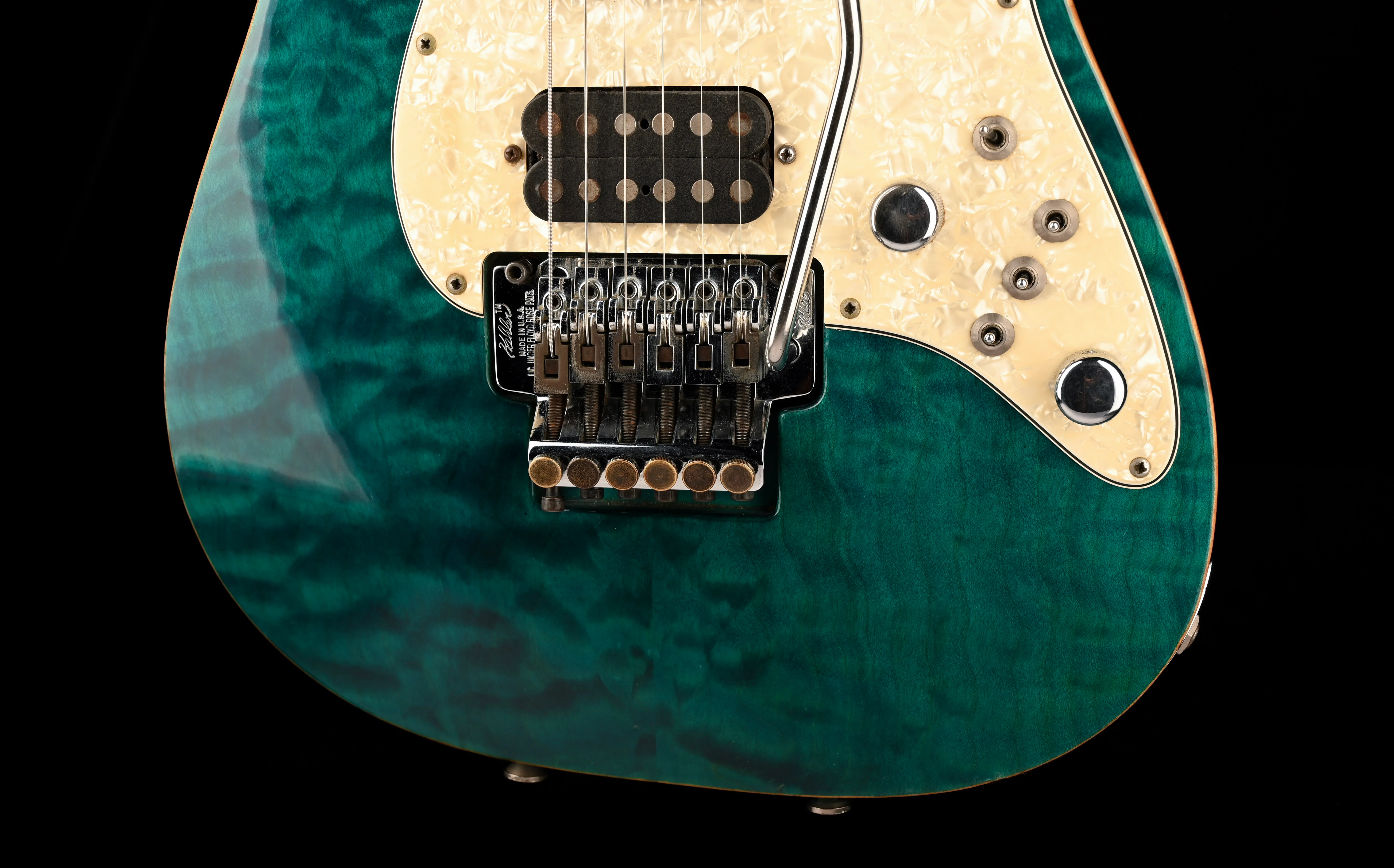 Pre Owned 1993 Tom Anderson Drop Top Classic HSS Bora Bora Blue with OHSC - Image 5
