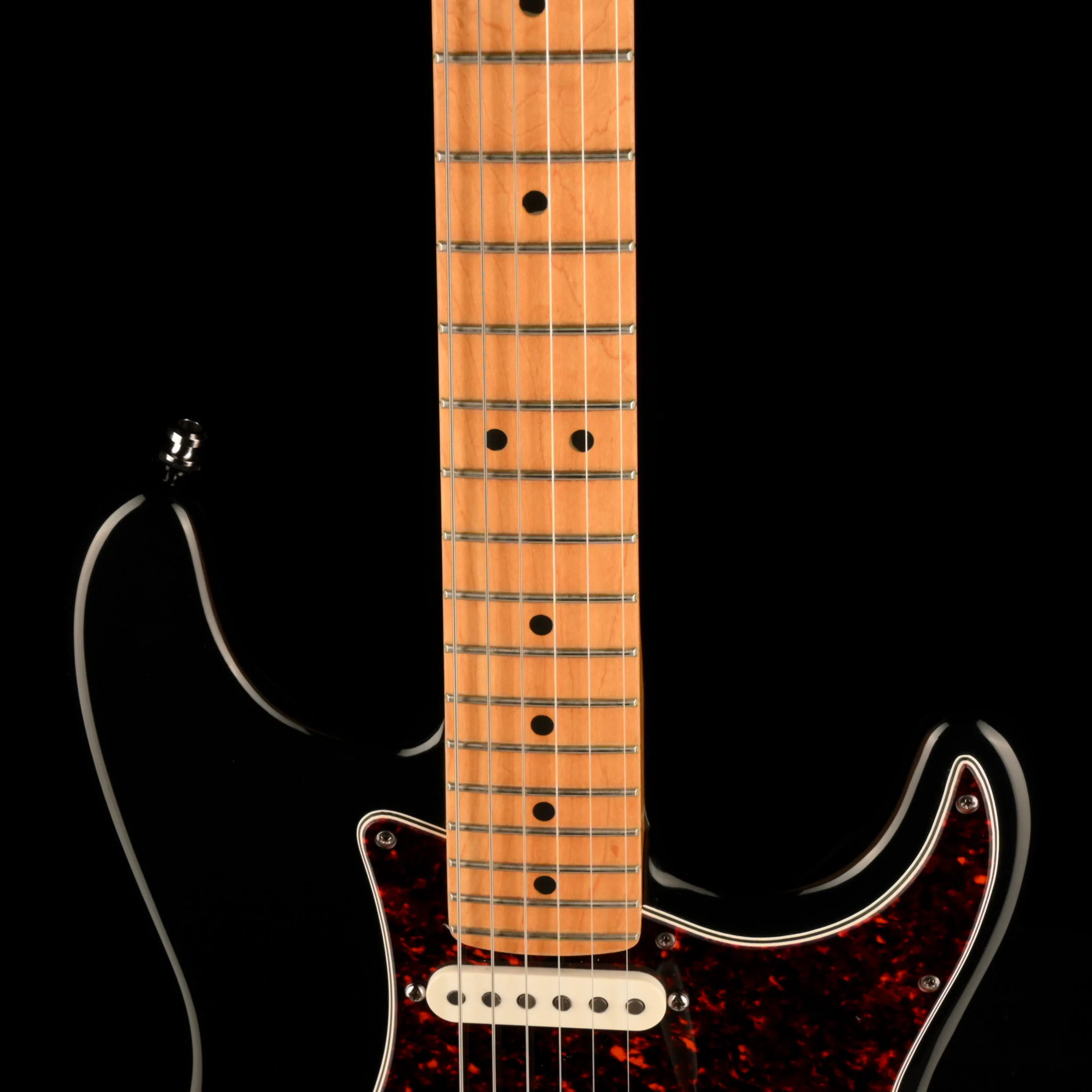 Pre Owned 1994 Fender 40th Anniversary American Standard Strat Black with OHSC - Image 3