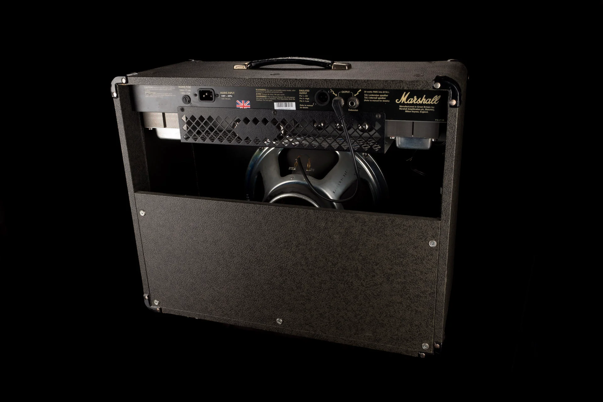 Pre Owned 1995 Marshall JTM30 1x12 Black Guitar Amp Combo - Image 11