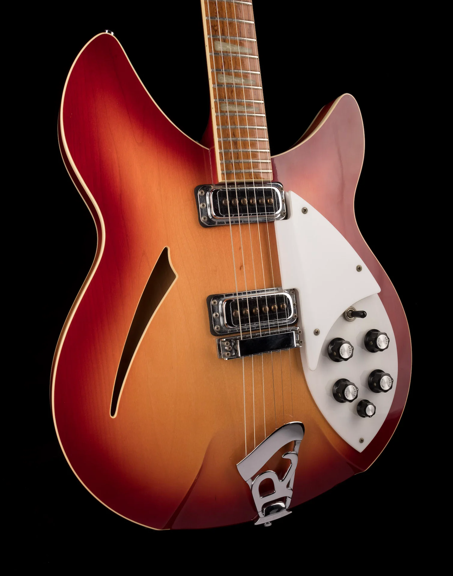 Pre Owned 1995 Rickenbacker 360 WB 6 String Guitar Fireglo With Case - Image 11