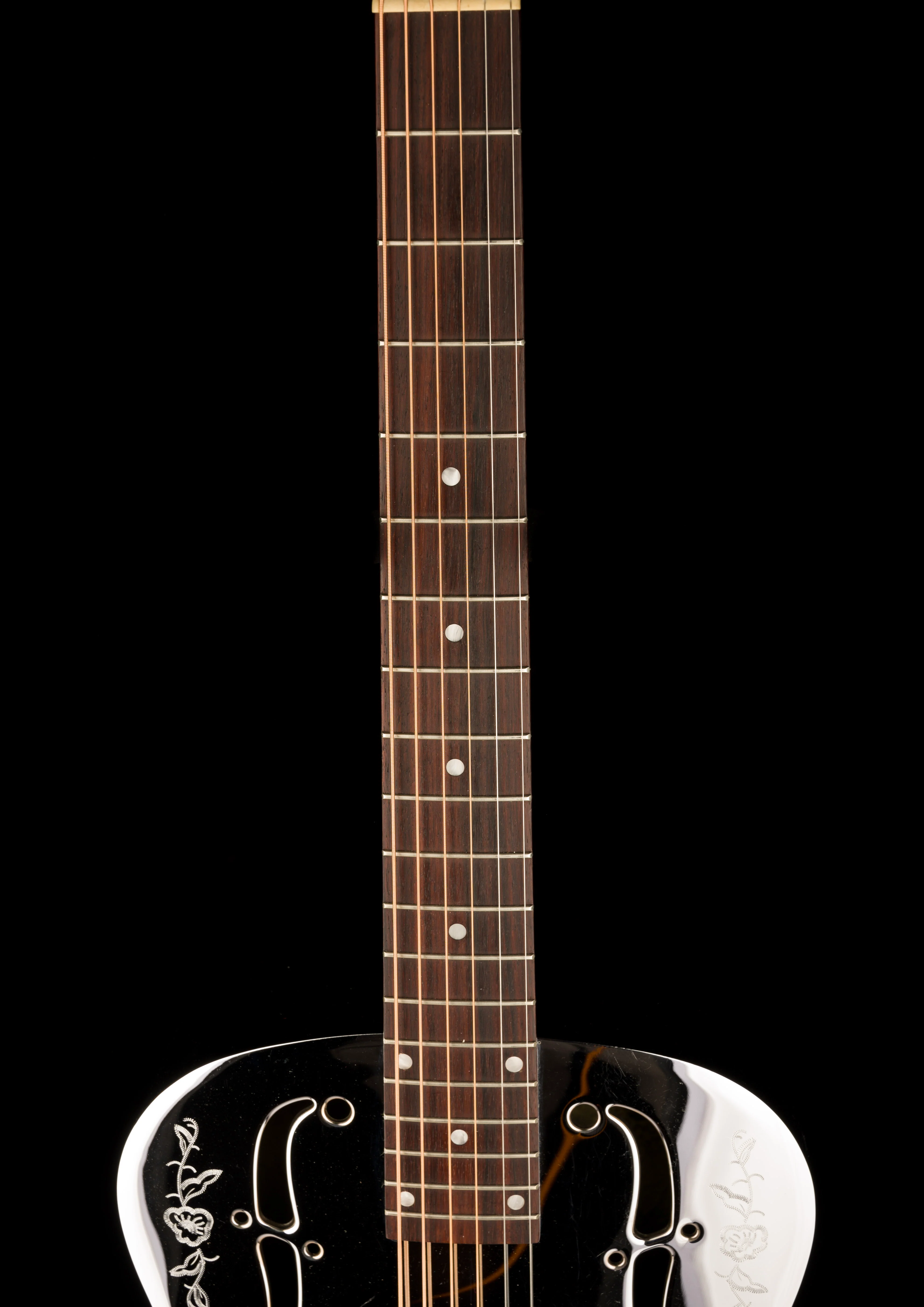 Pre Owned 1996 Dobro DM 36 "Rose" Model Chrome Resonator With Gig Bag - Image 10