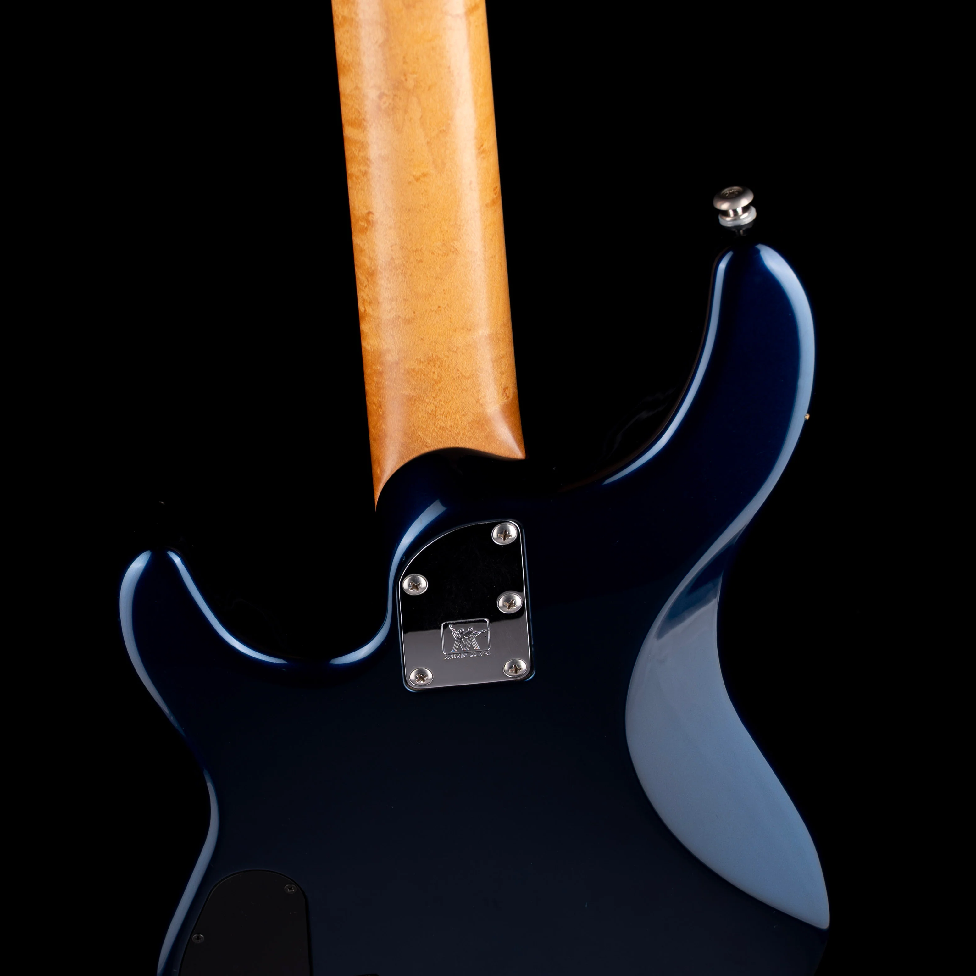 Pre Owned 1996 Ernie Ball Music Man Sterling 4 Bass Blue Pearl With Gig Bag - Image 11