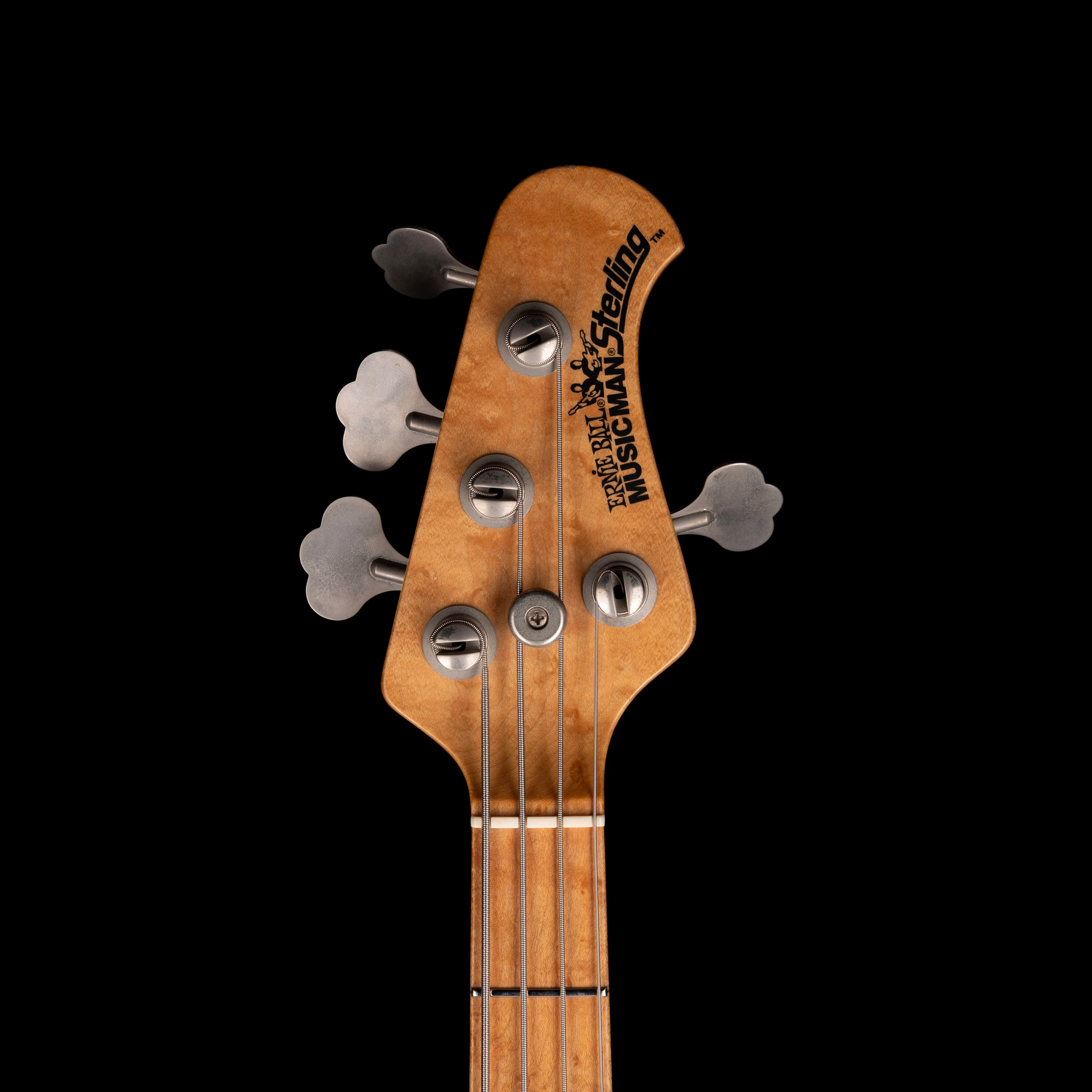 Pre Owned 1996 Ernie Ball Music Man Sterling 4 Bass Blue Pearl With Gig Bag - Image 8
