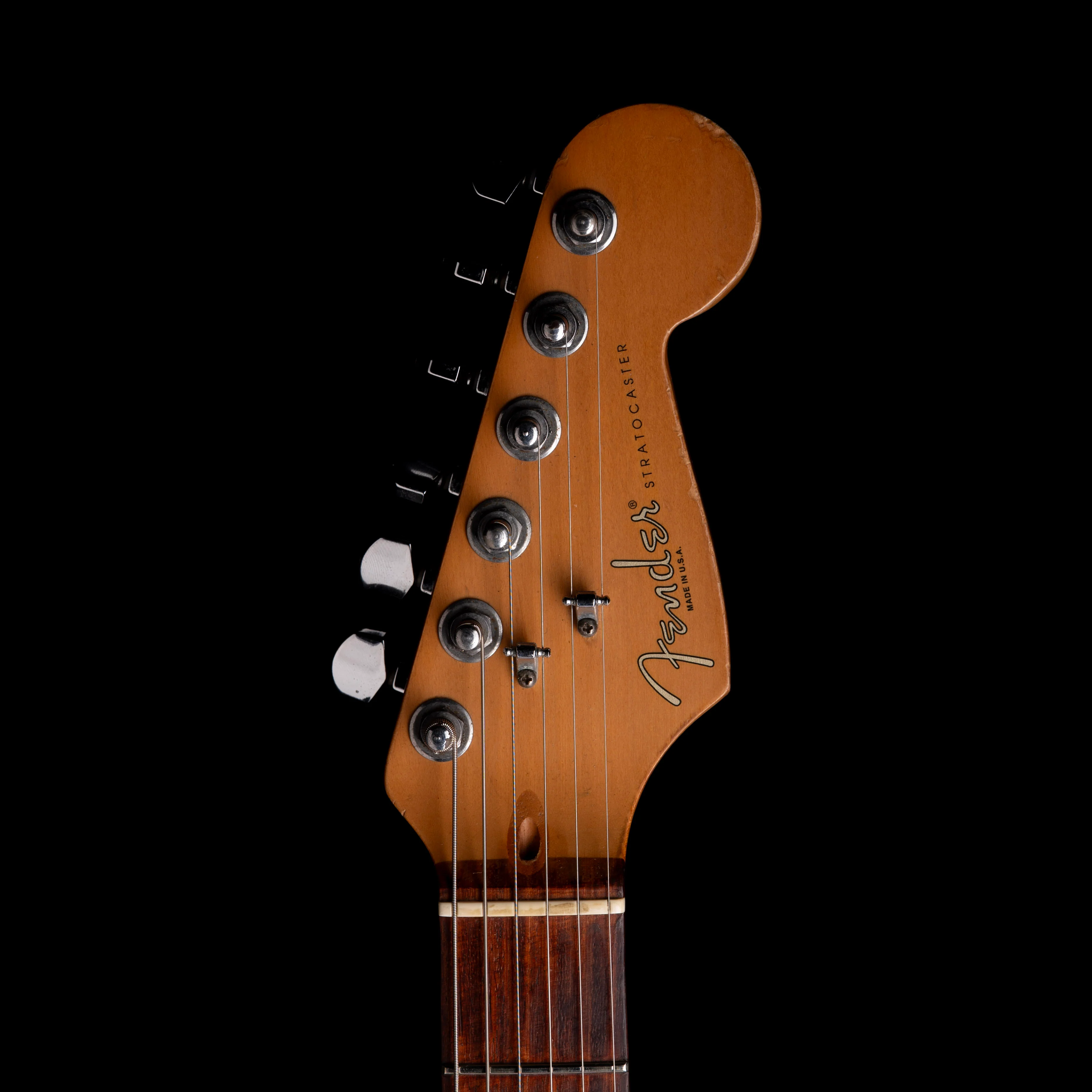 Pre Owned 1996 Fender 50th Anniversary American Standard Stratocaster Black With Case - Image 12