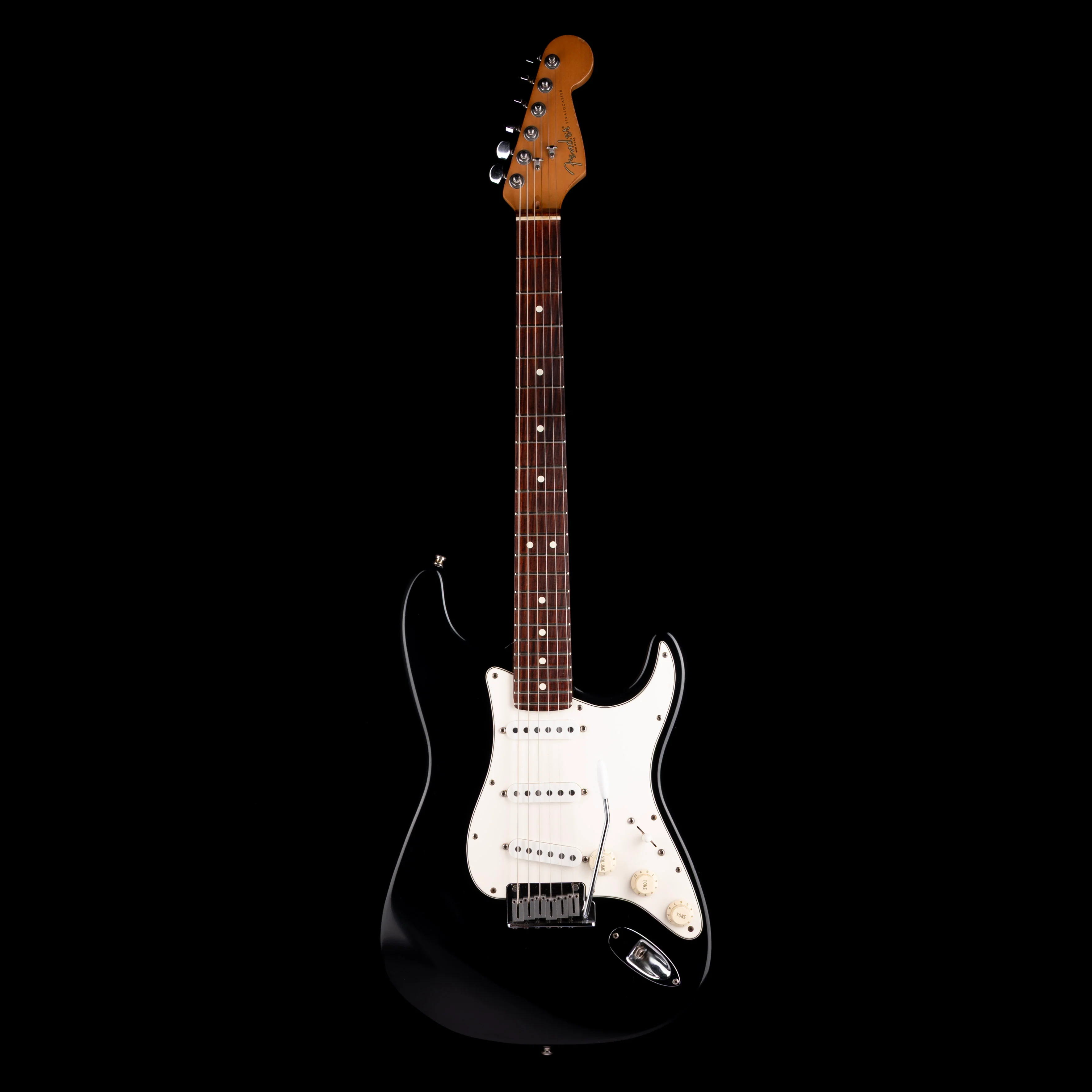 Pre Owned 1996 Fender 50th Anniversary American Standard Stratocaster Black With Case - Image 2