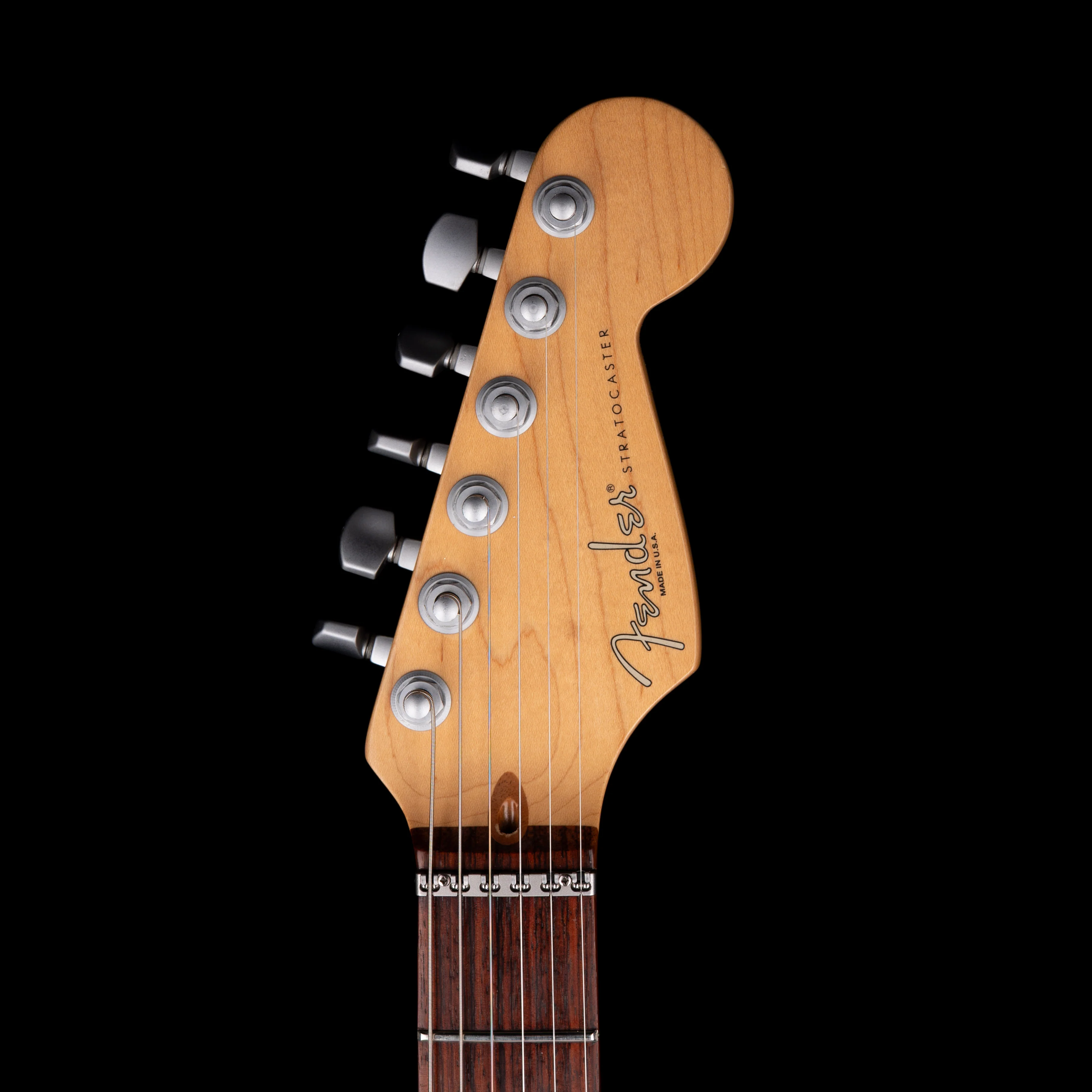 Pre Owned 1996 Fender 50th Anniversary Stratocaster Plus 3-Tone Brown Sunburst with Case - Image 12