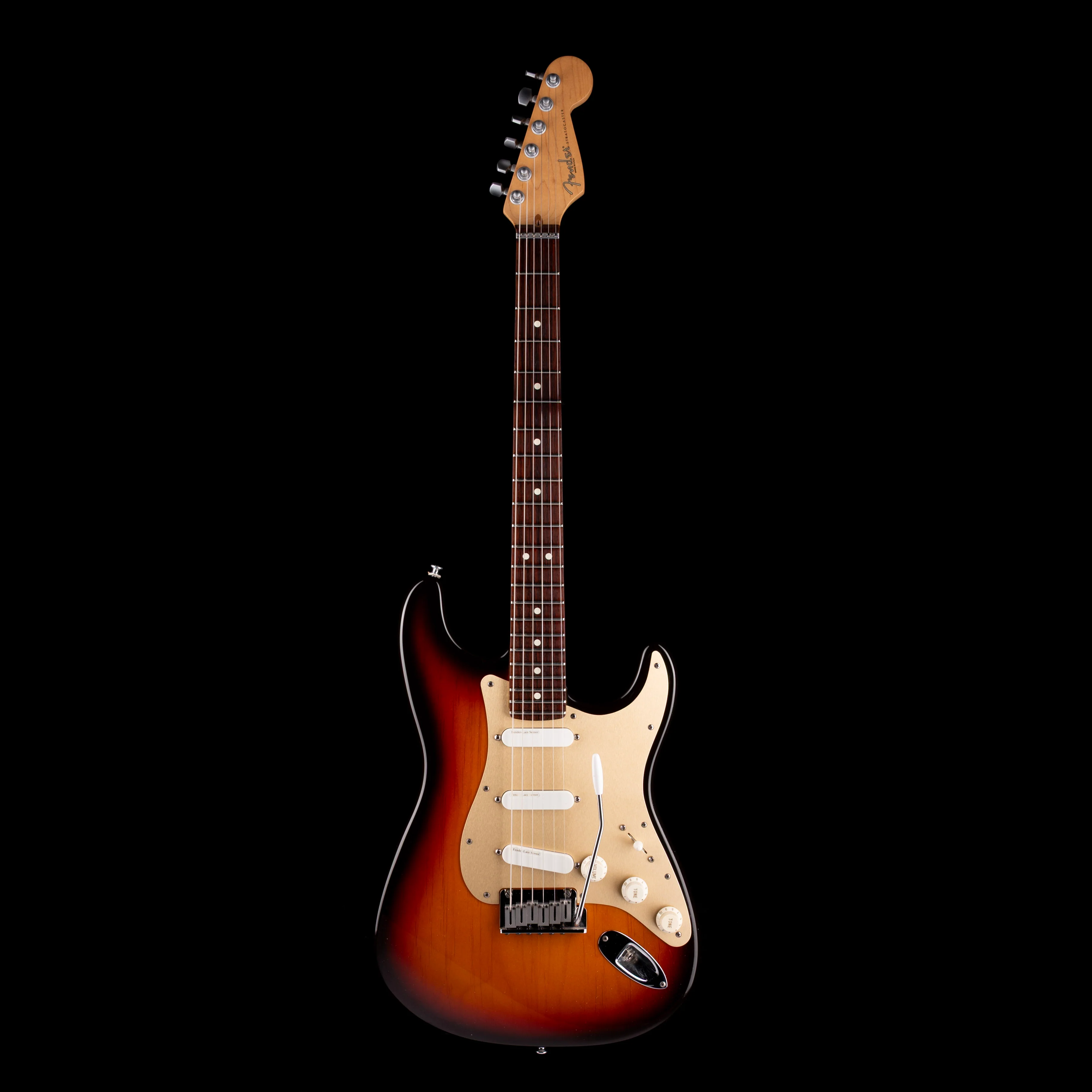 Pre Owned 1996 Fender 50th Anniversary Stratocaster Plus 3-Tone Brown Sunburst with Case - Image 2